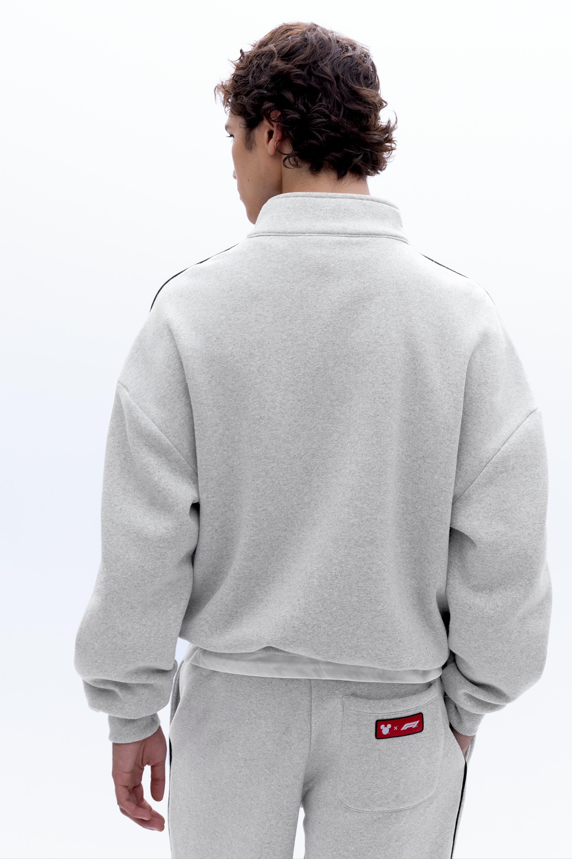 Pull&Bear Disney x F1 fermuarlı yaka sweatshirt görsel 8