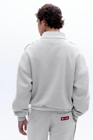 Disney x F1 quarter-zip sweatshirt — Pale marl 3