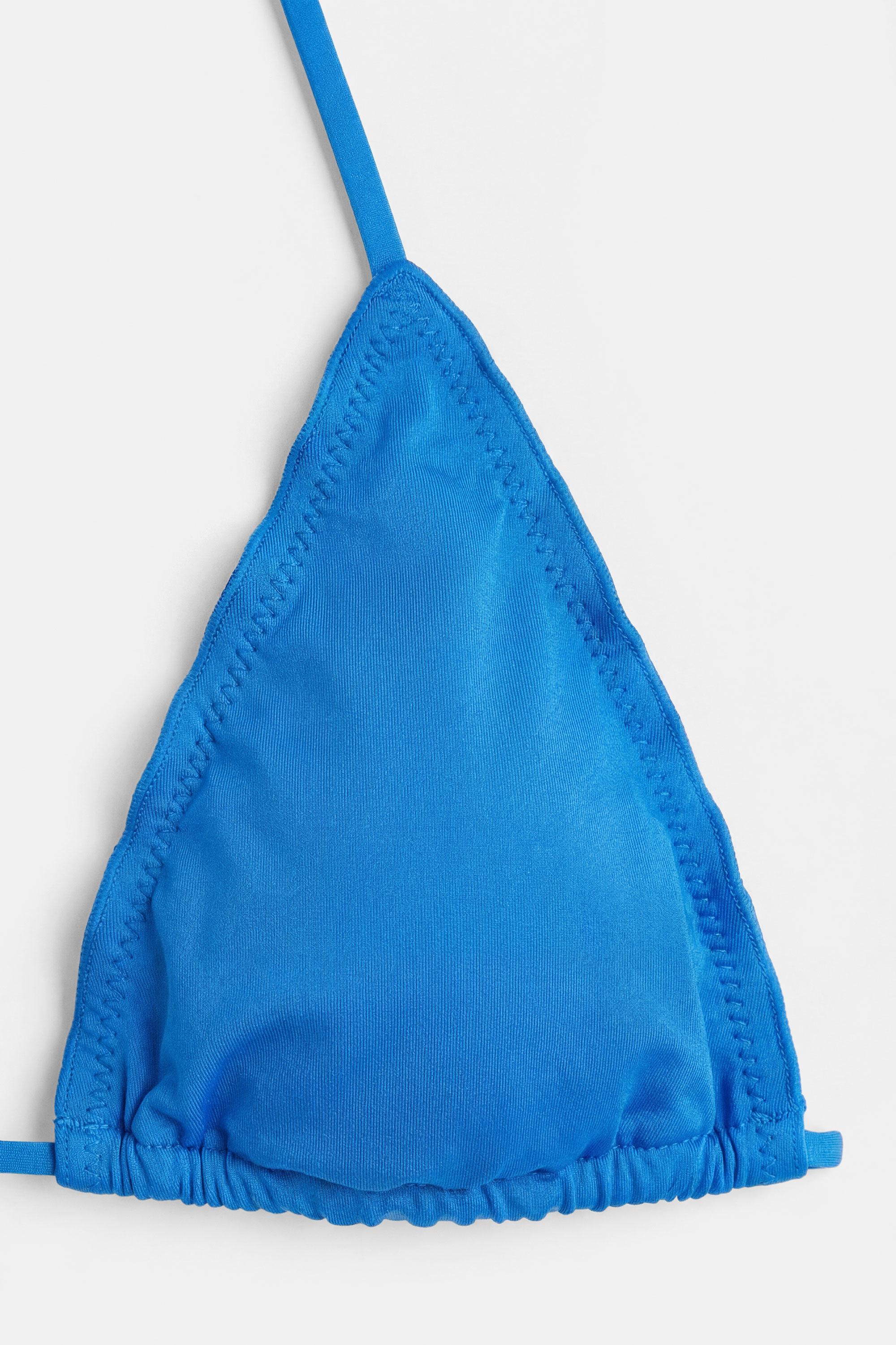 Fırfırlı üçgen bikini üstü - Görsel 2
