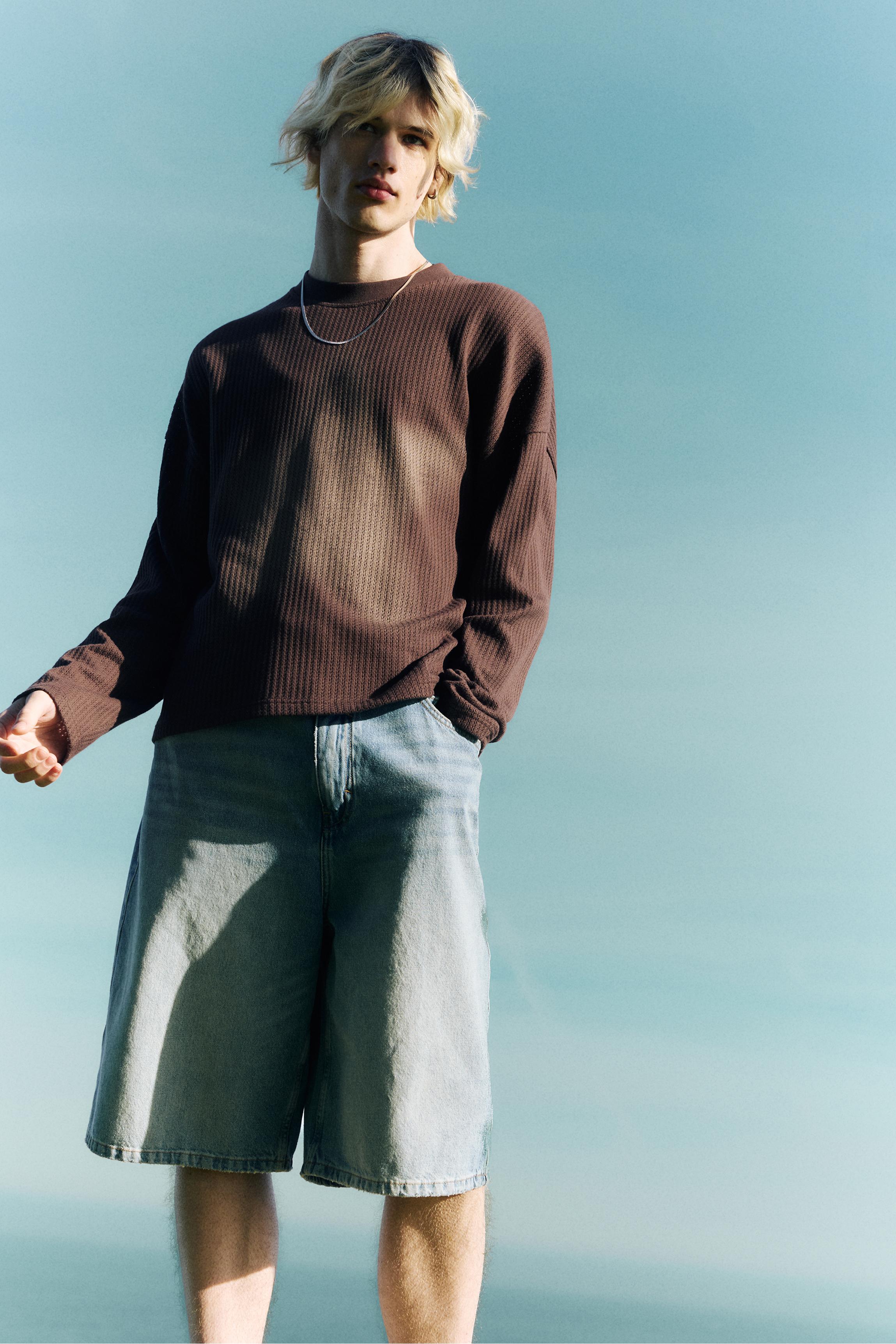 Yıldız baskılı triko tişört - Görsel 34