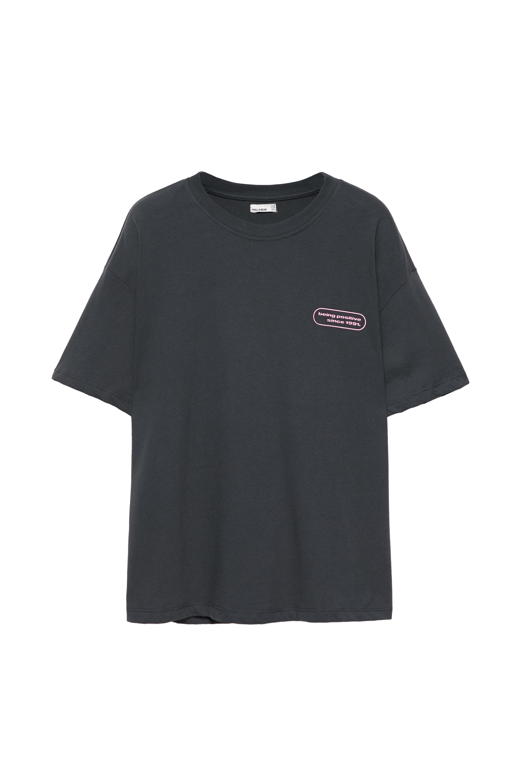 Pull&Bear Sosis köpek grafikli tişört görsel 3