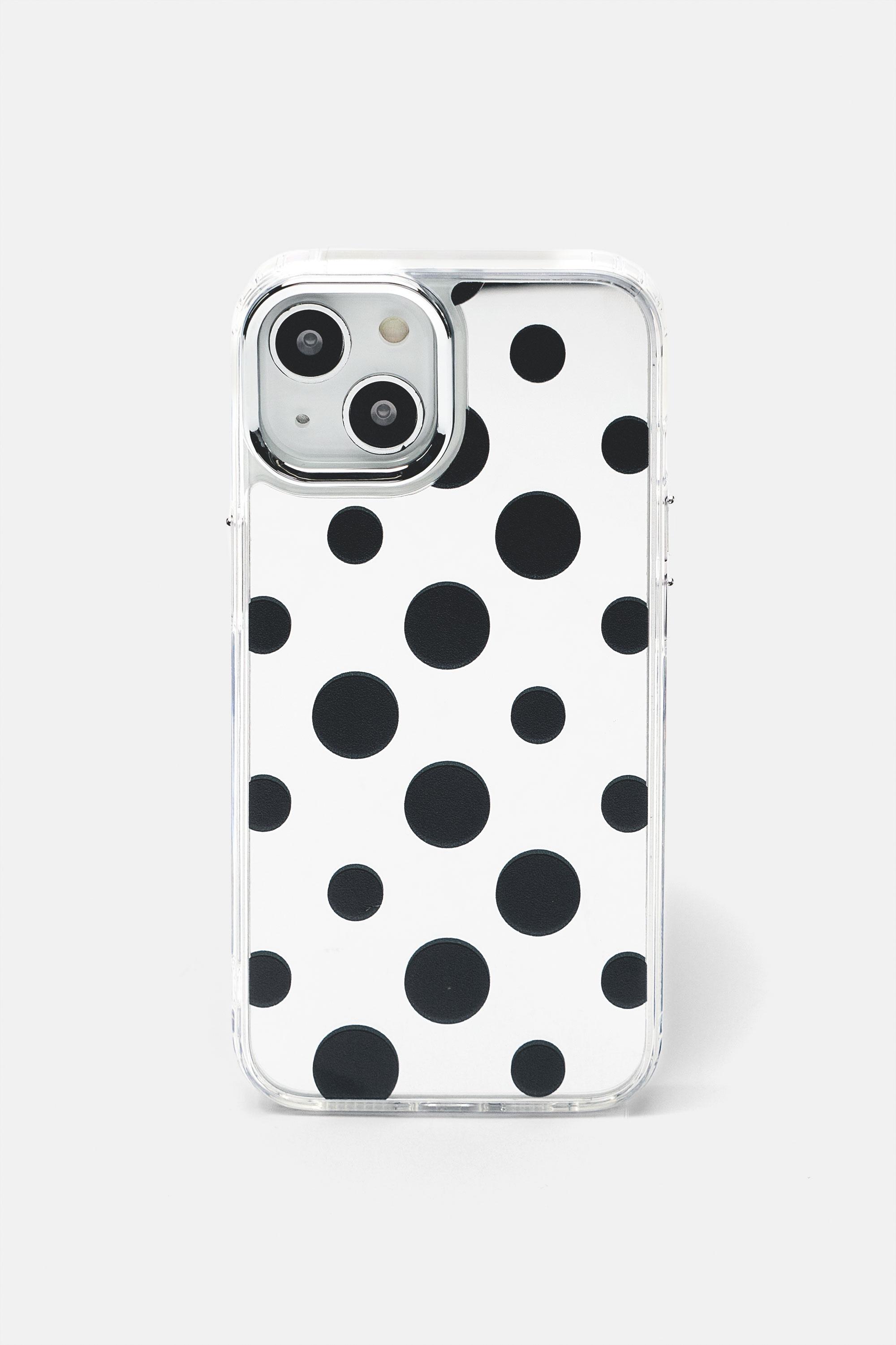 Custodia Iphone Specchio A Pois