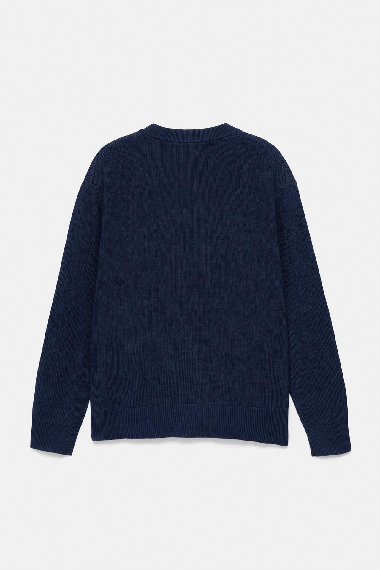 Basic knit jumper — Navy