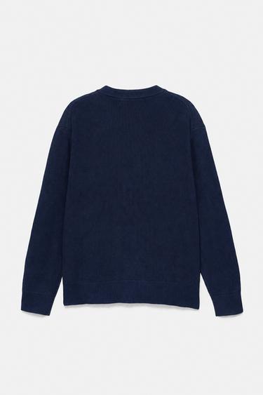 Basic knit jumper — Navy 7