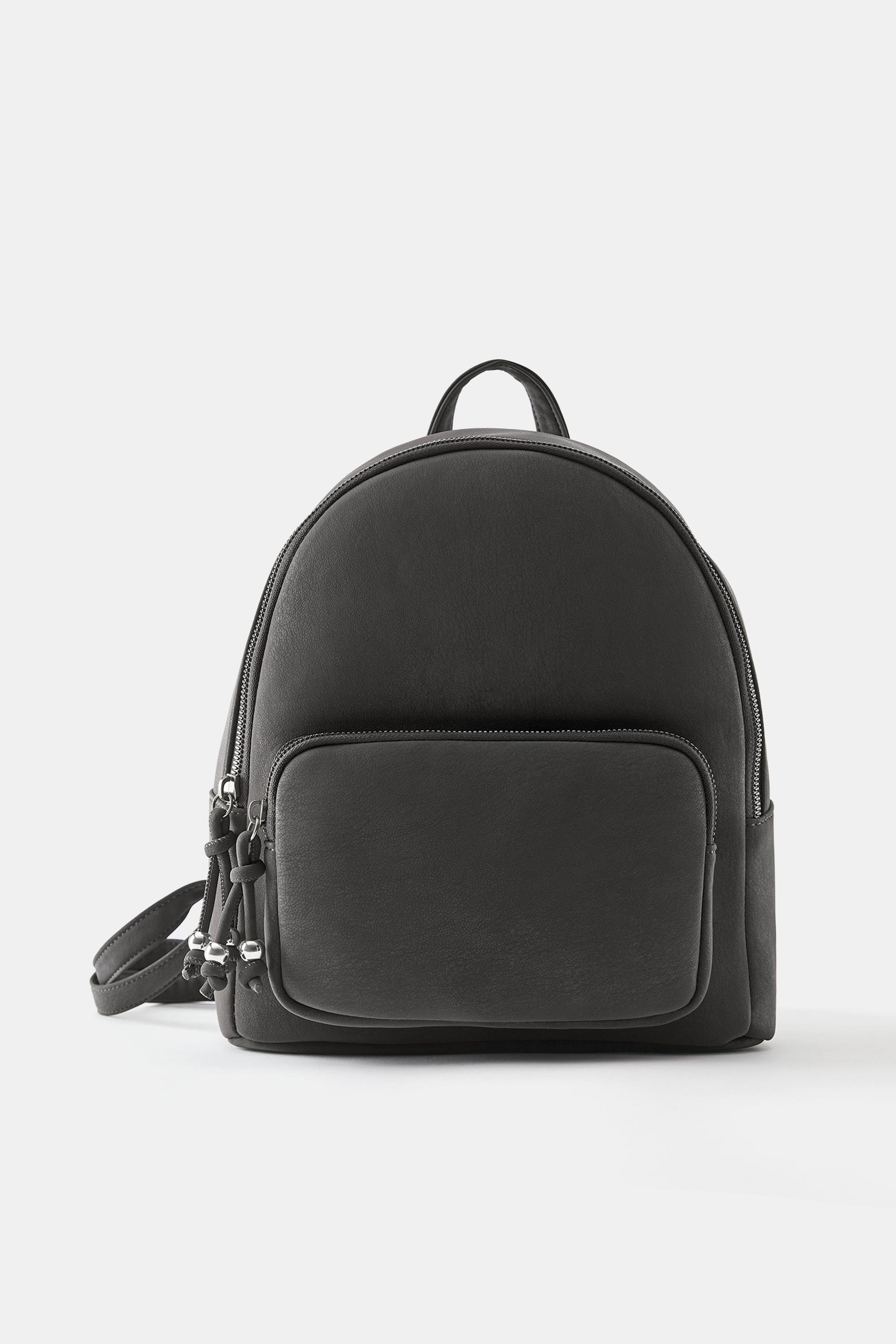 Rubberised backpack — Grey