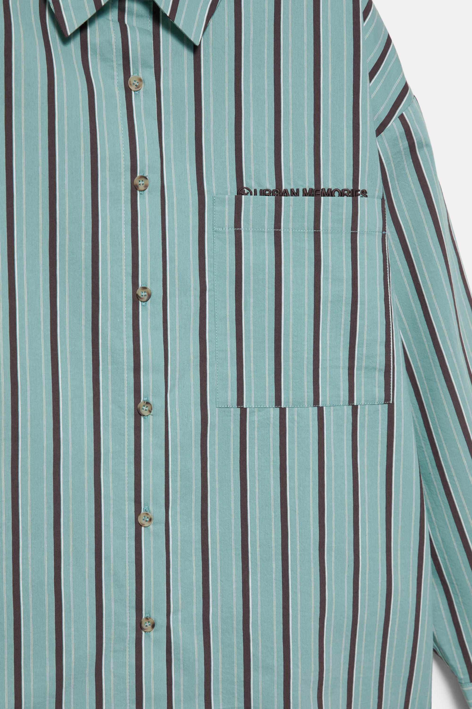 Cepli çizgili gömlek - Görsel 2