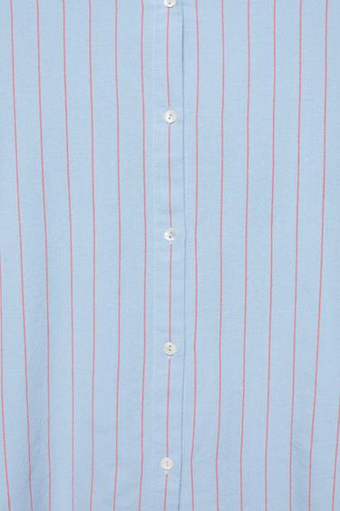 Sky blue striped shirt — Faded blue 7