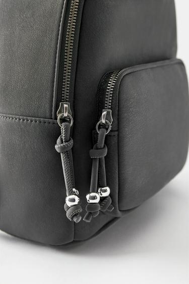 Rubberised backpack — Grey 5