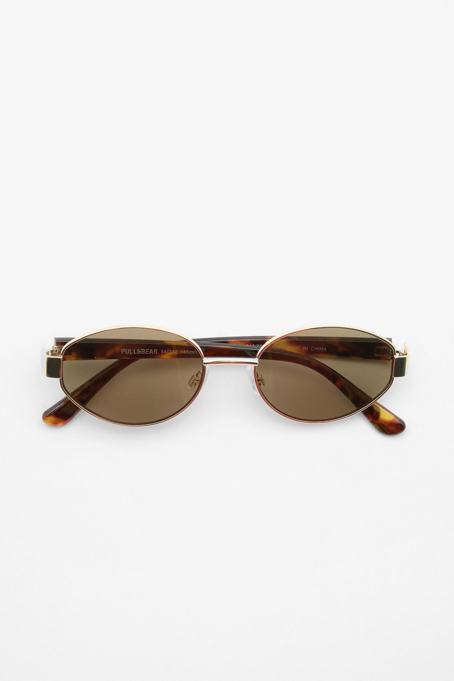 Lunettes de soleil avec verres ovales pull bear