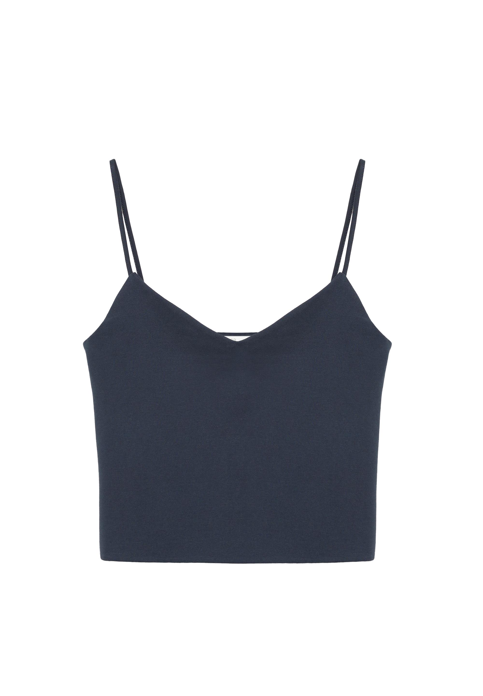 Fine-strap top — Navy