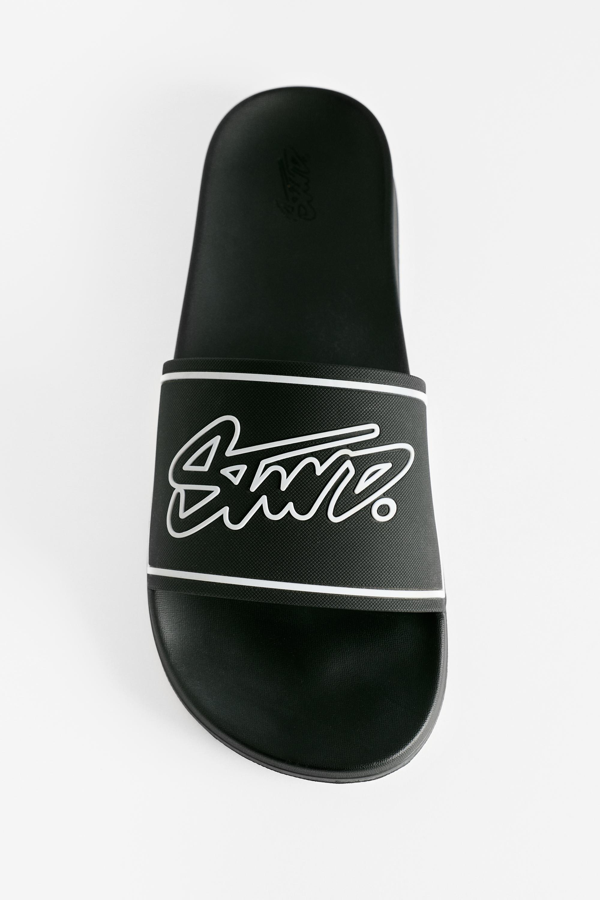 STWD rubber sandals — Black
