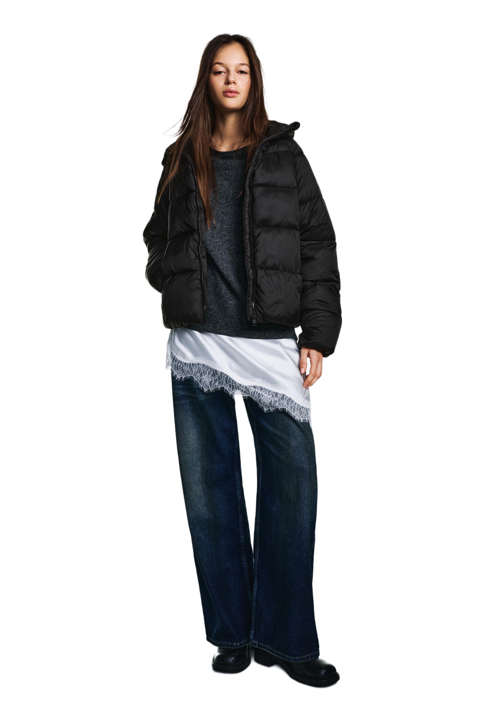 Puffer jacket — Black