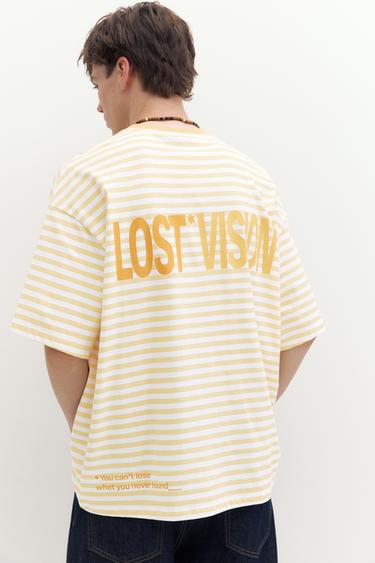 STWD boxy striped T-shirt — Yellow 2