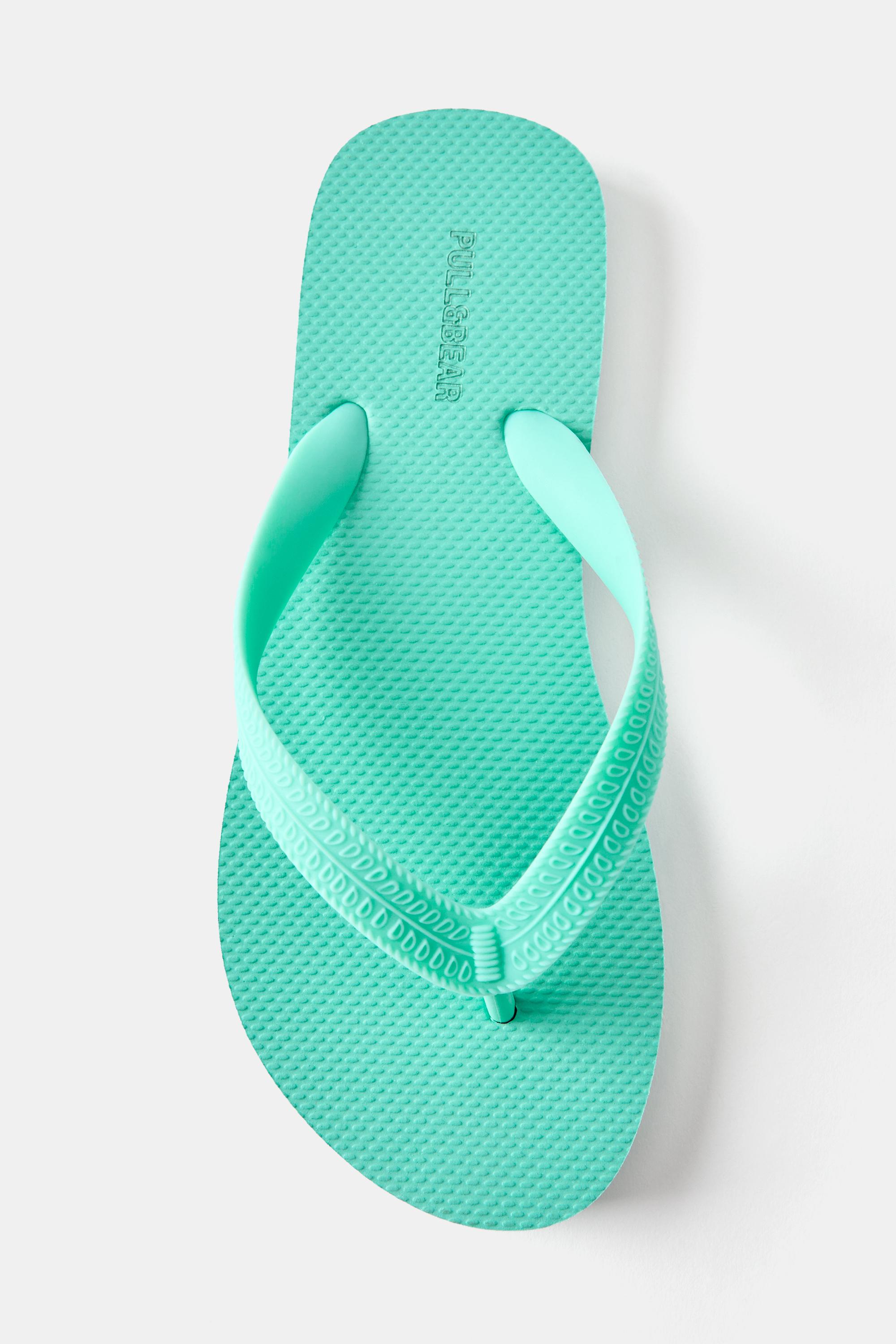 Flat sandals — Turquoise