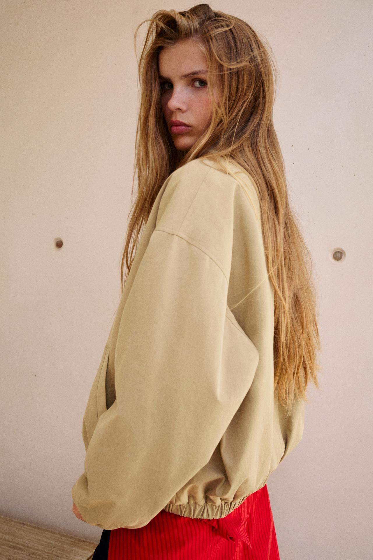 100% cotton jacket — Sand