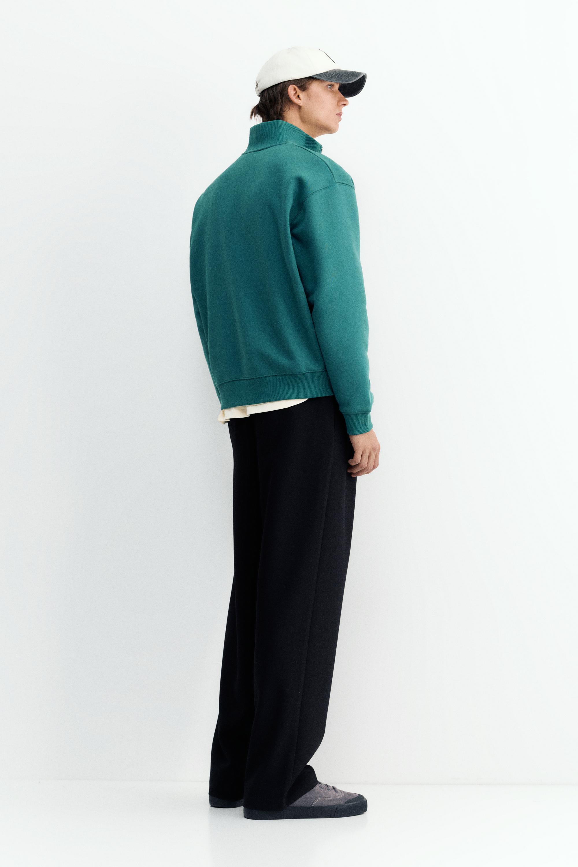 Quarter-zip sweatshirt — Bottle