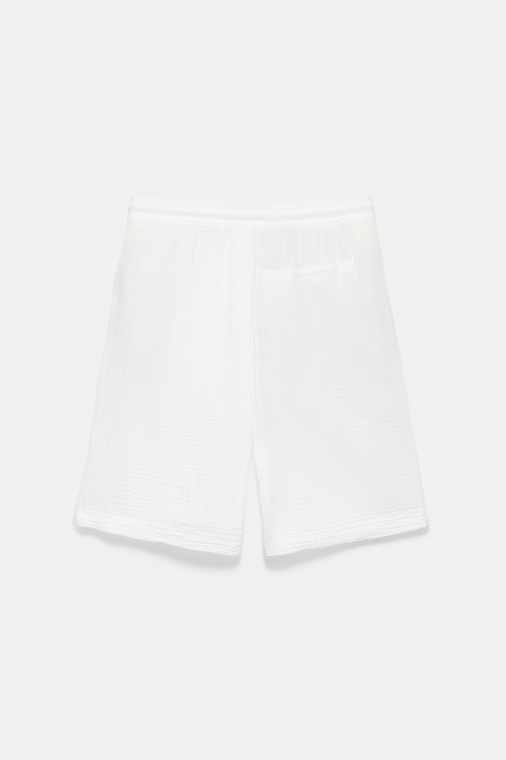 Bermuda sweat shorts — White