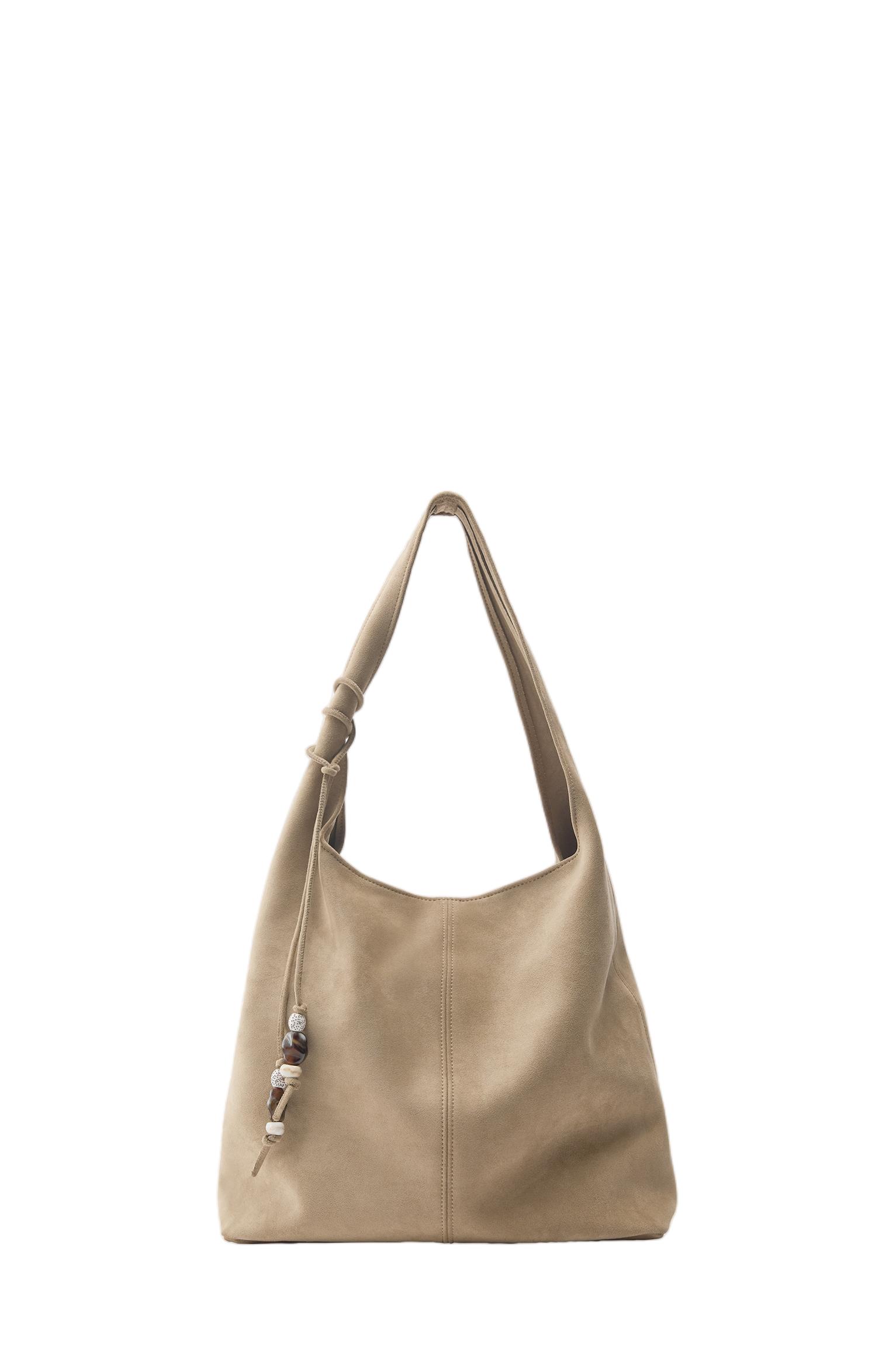 Embellished tote bag — Beige