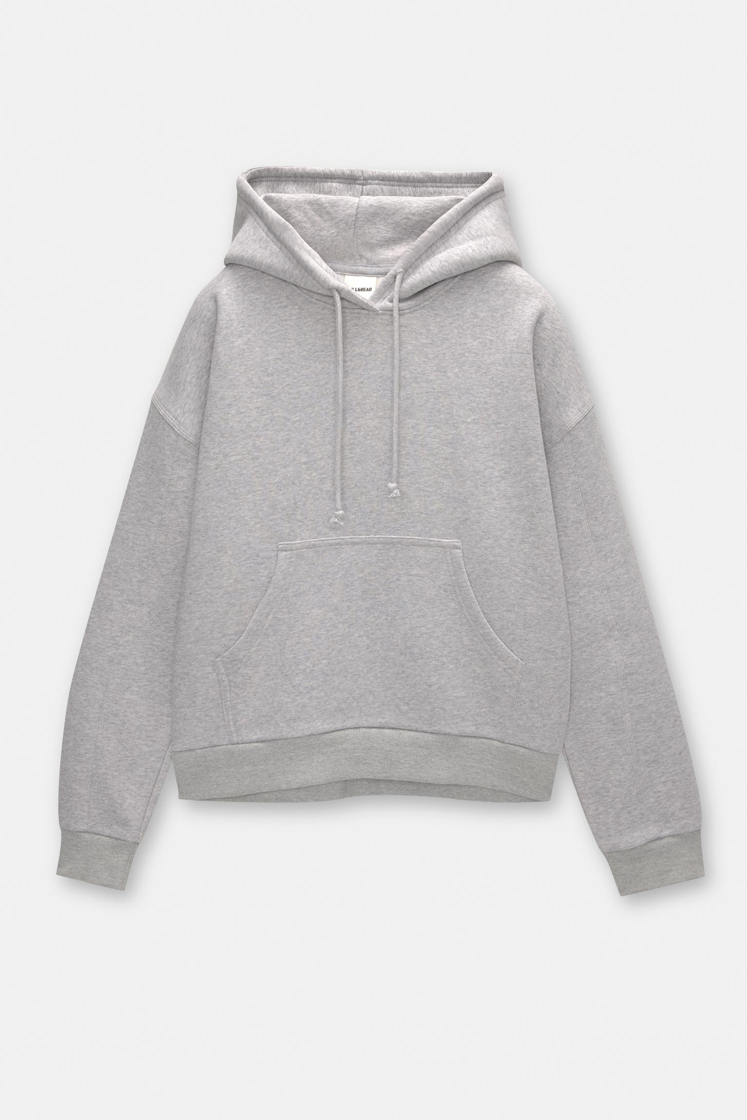 Kapüşonlu basic sweatshirt_1