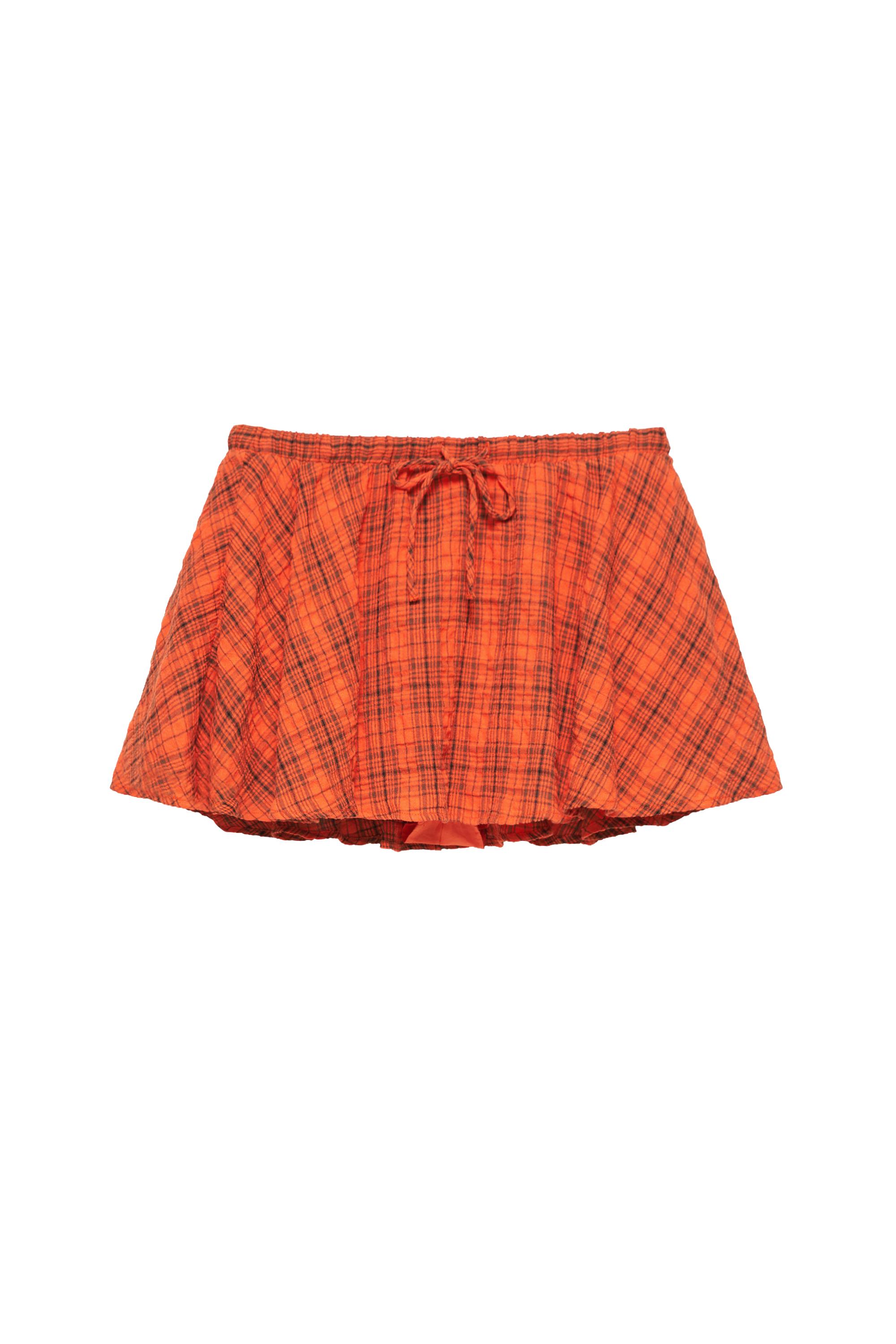 Pull&Bear Kareli şort etek görsel 2