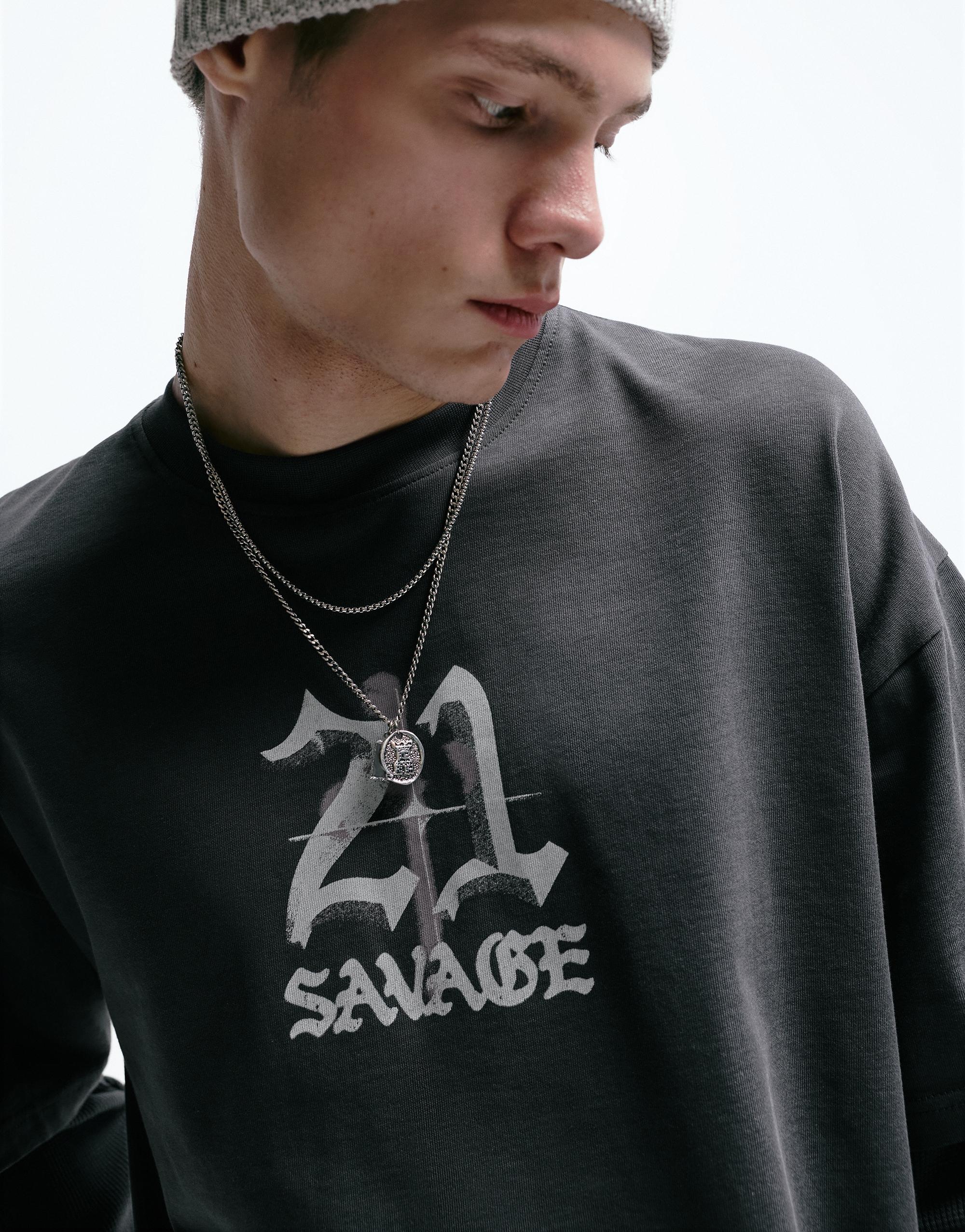 21 Savage çift kollu t-shirt - Görsel 13