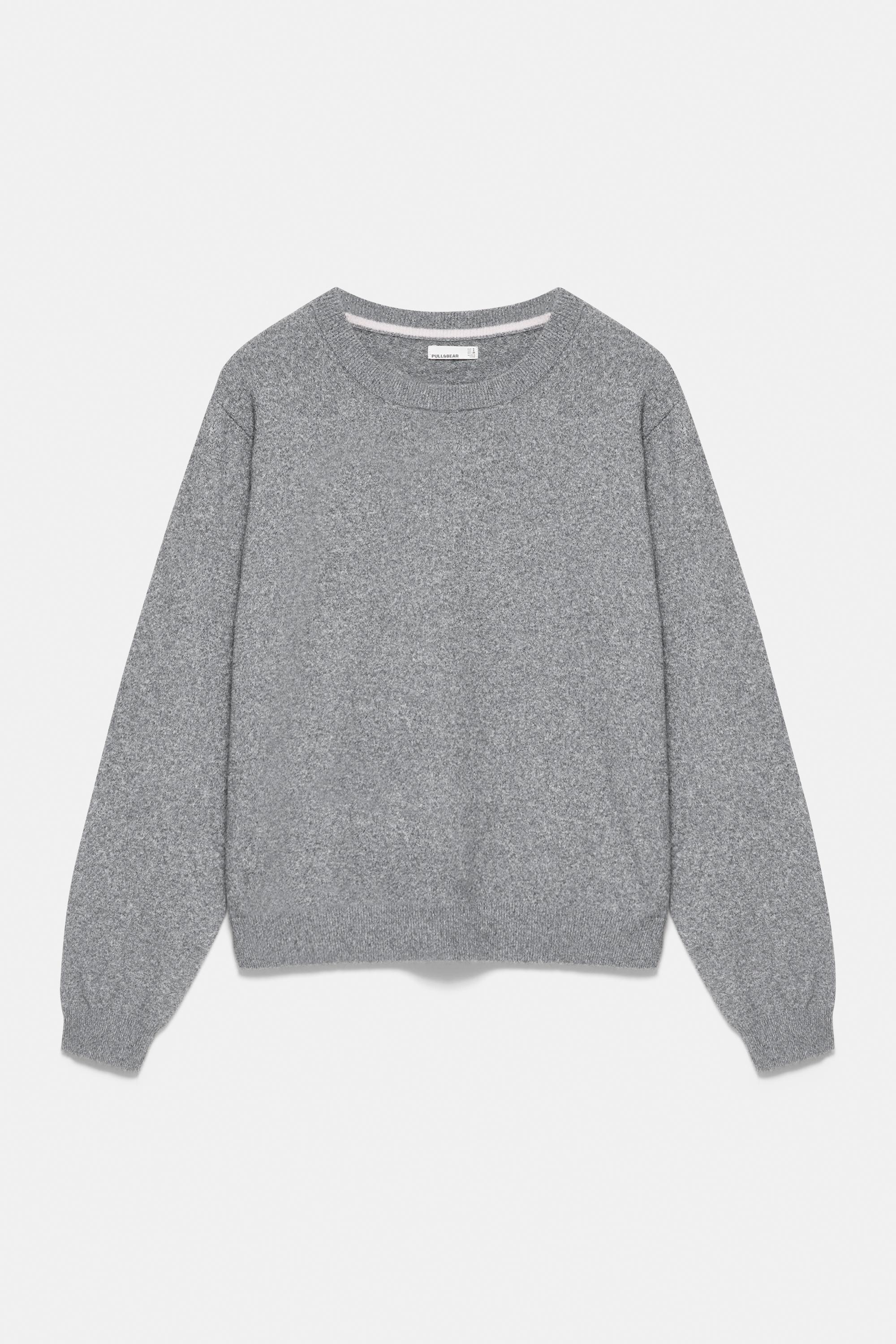 Soft knit jumper — Grey marl