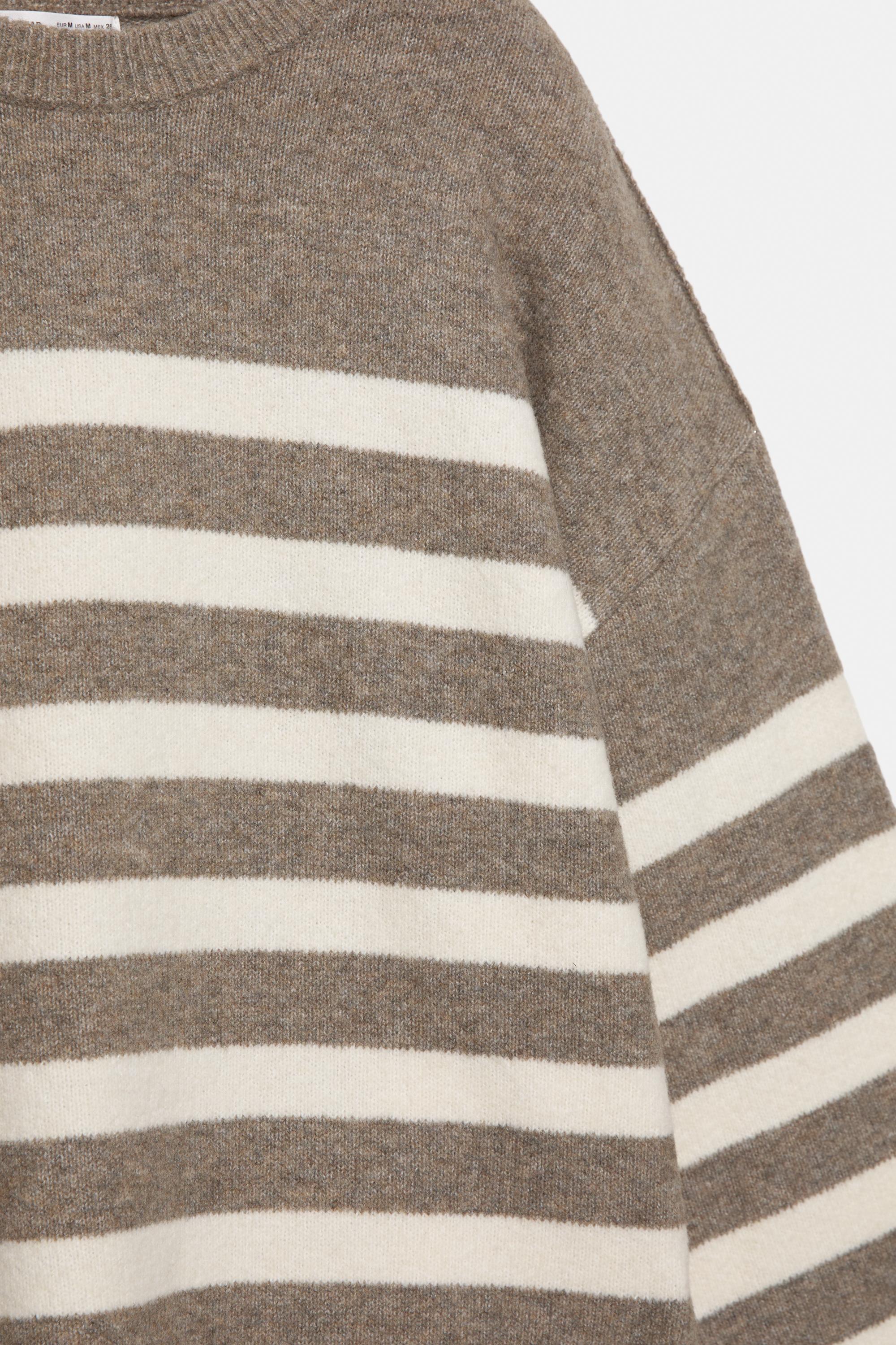 Striped jumper — Brown