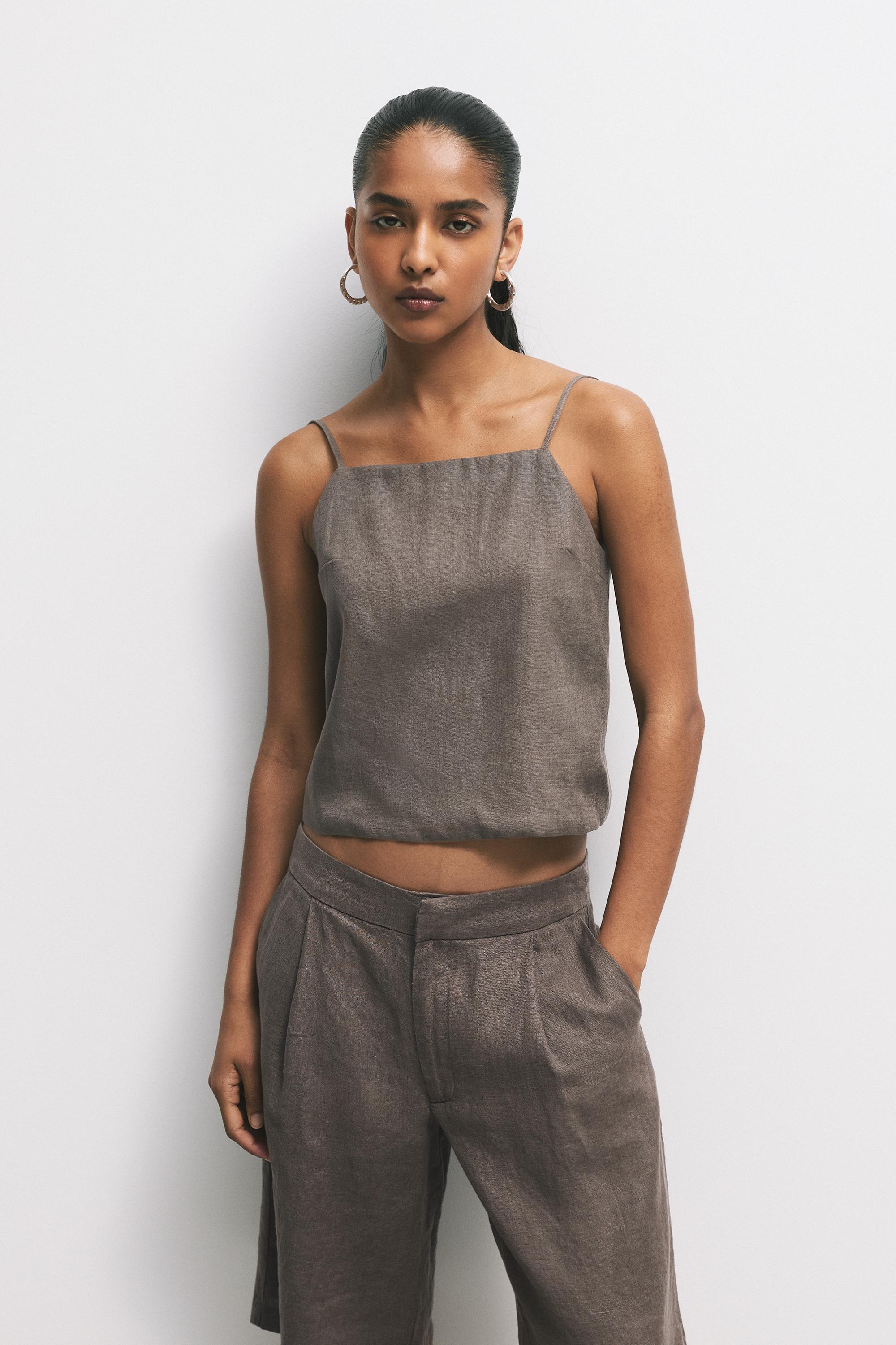 Top Aus 100 % Leinen