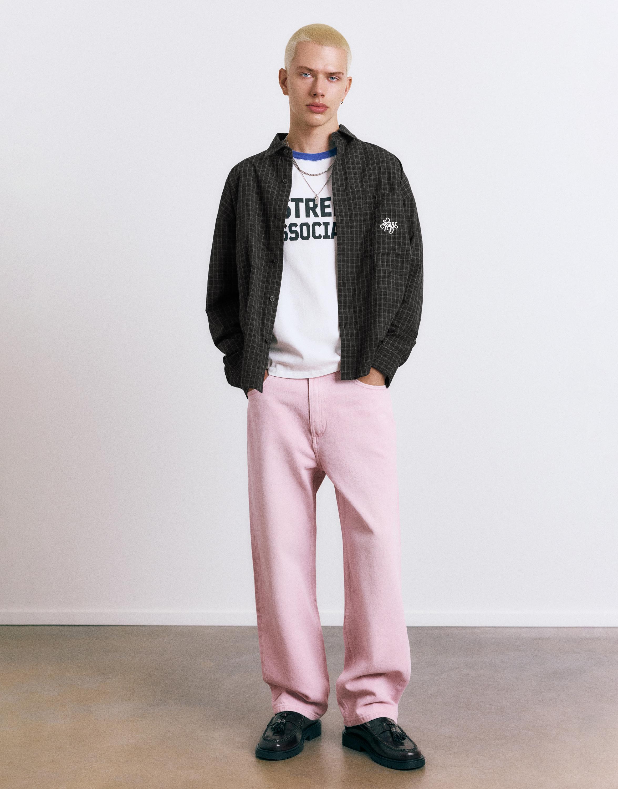 STWD işlemeli ekose gömlek - Görsel 12