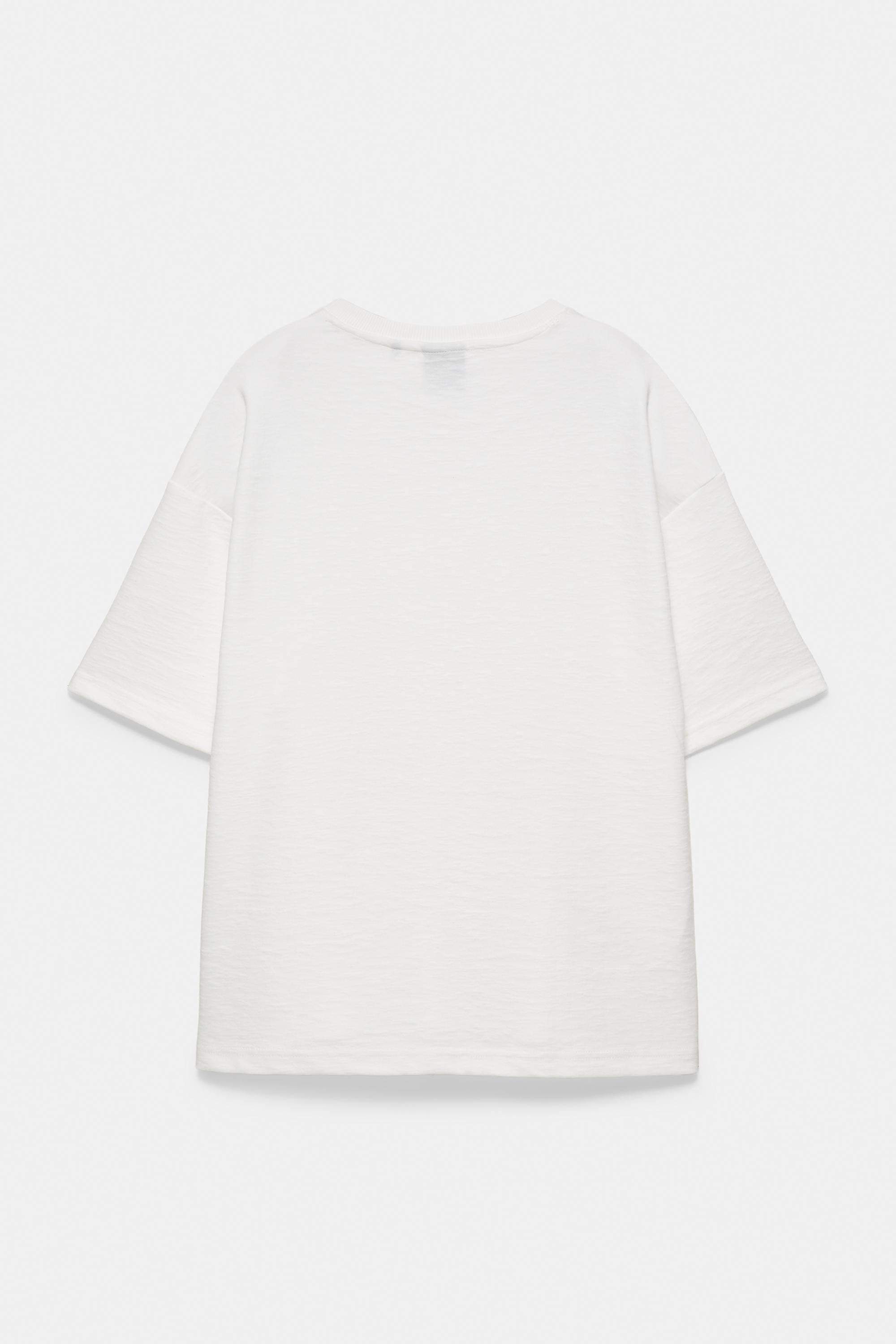 Textured relaxed fit T-shirt — Off white