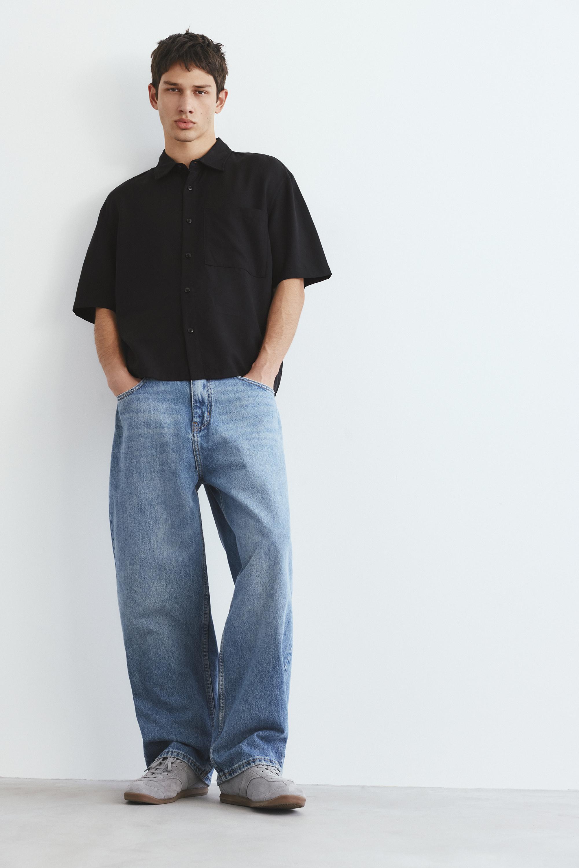 Short sleeve shirt with pocket — Black