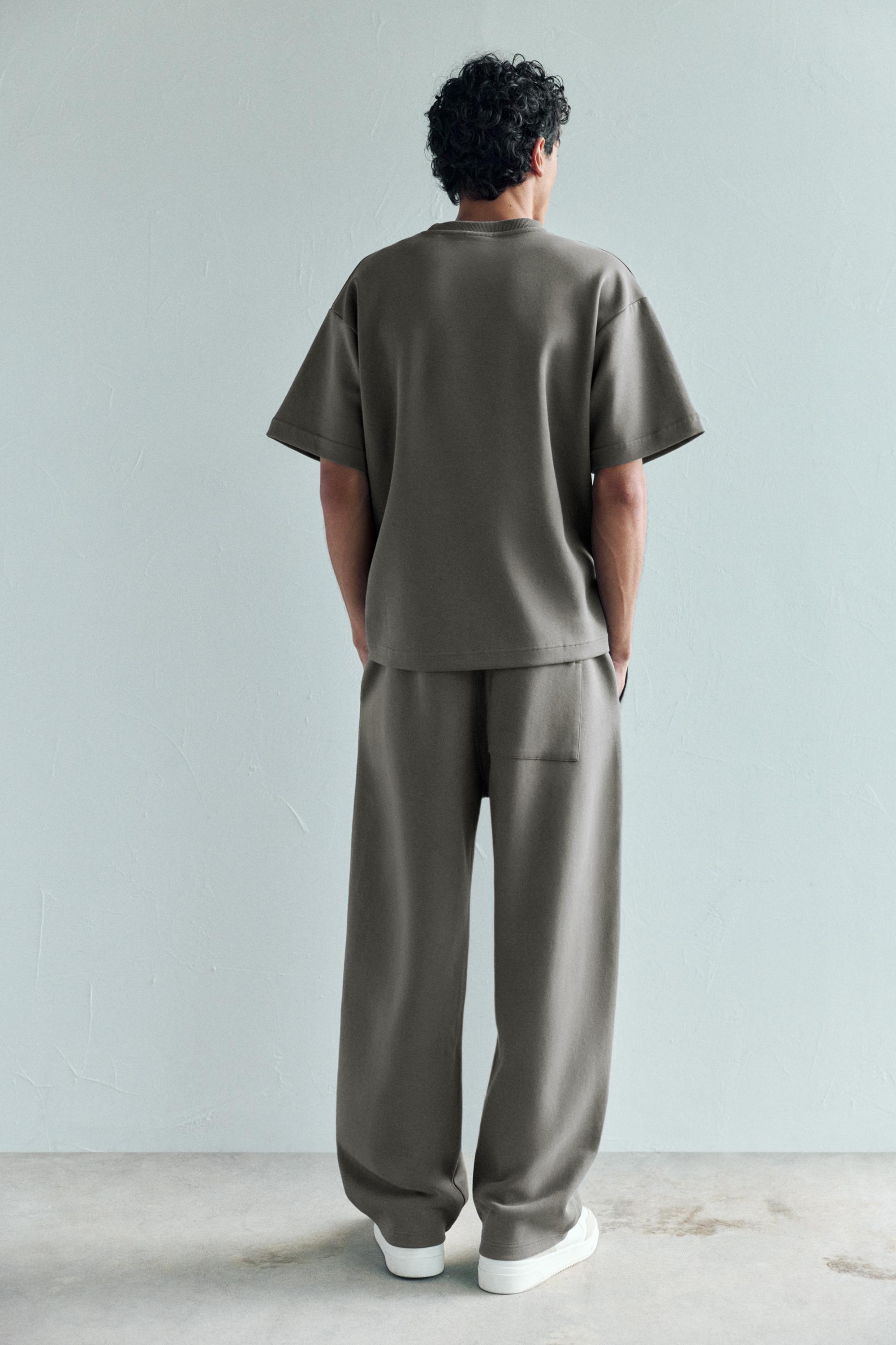 Basic short sleeve sweatshirt — Anthracite grey