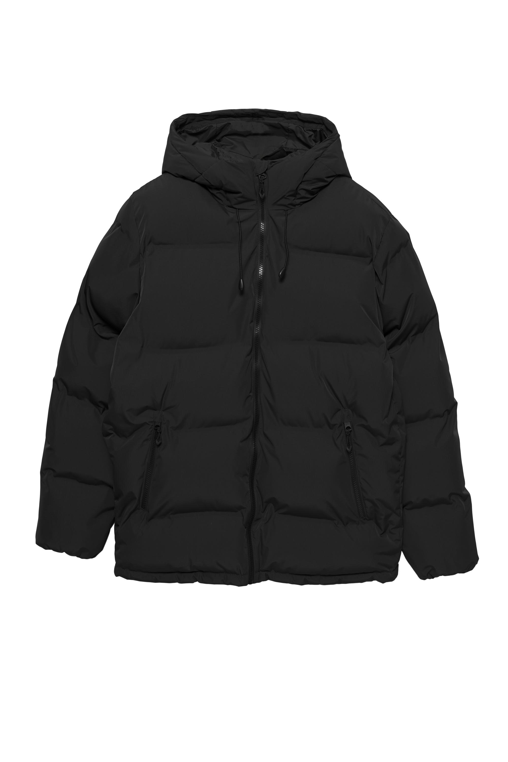 Kapüşonlu, ısıyla mühürlenmiş şişme ceket - Görsel 5