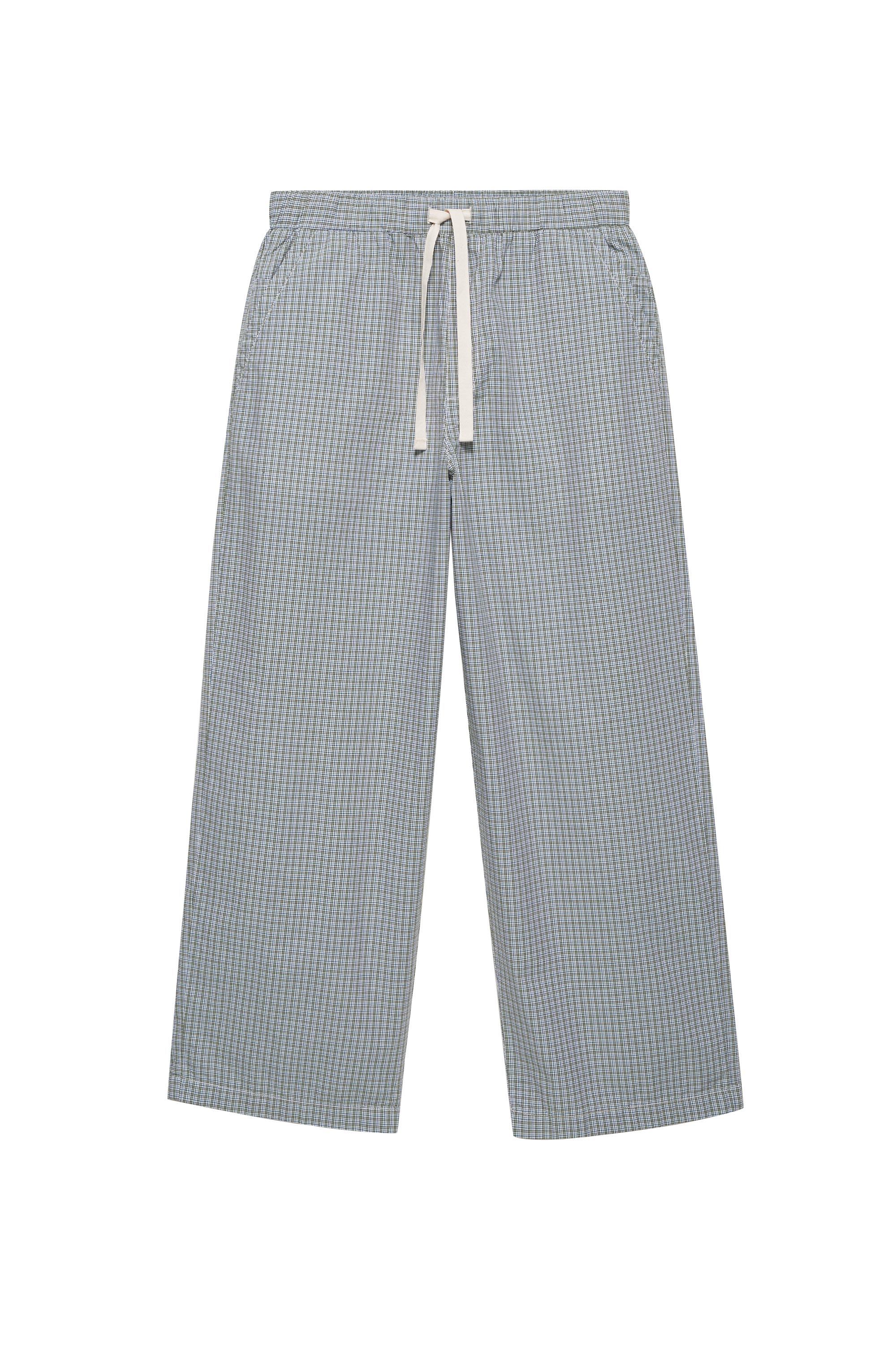 Kareli jogger pantolon