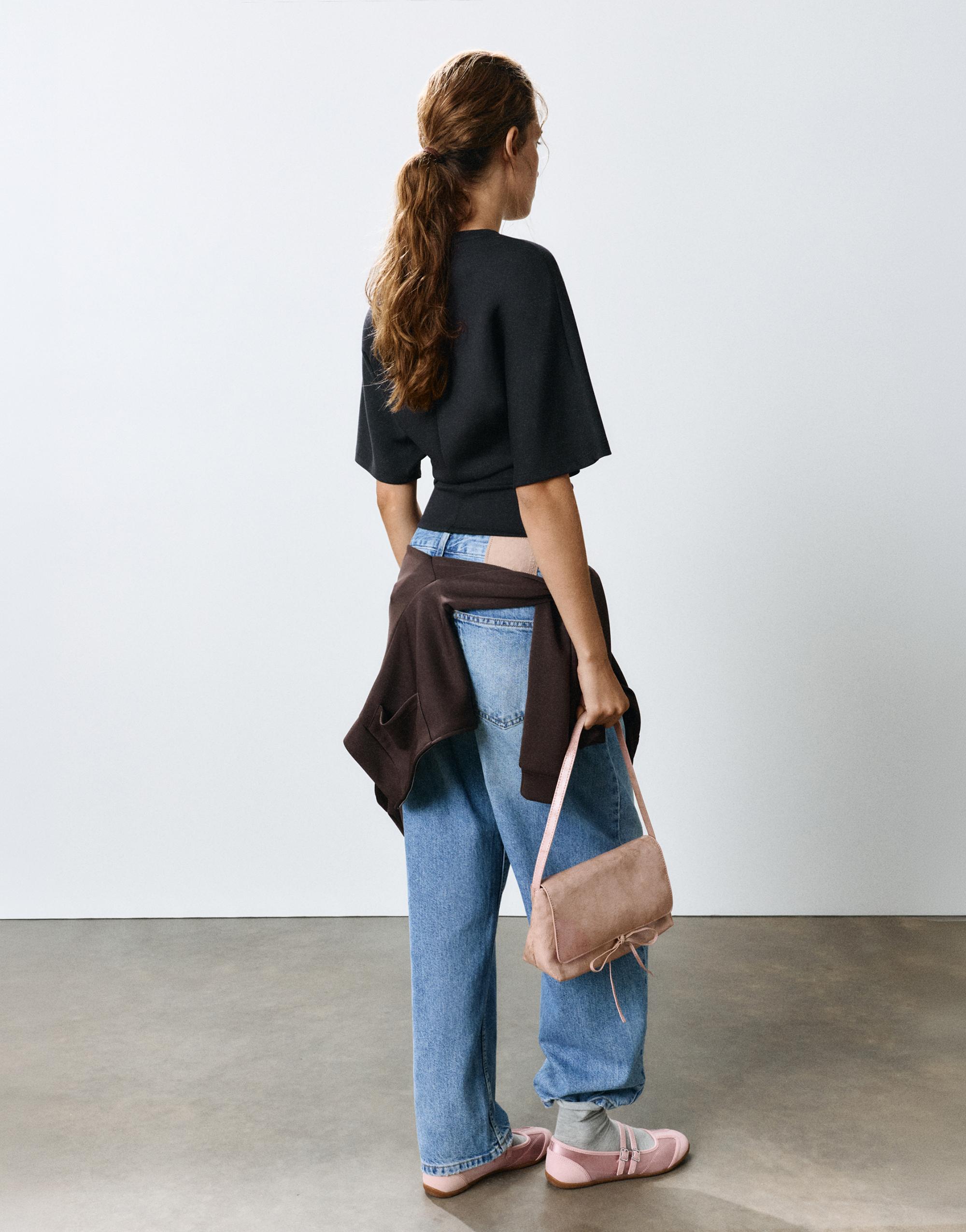 Modal batwing sleeve T-shirt — Anthracite grey