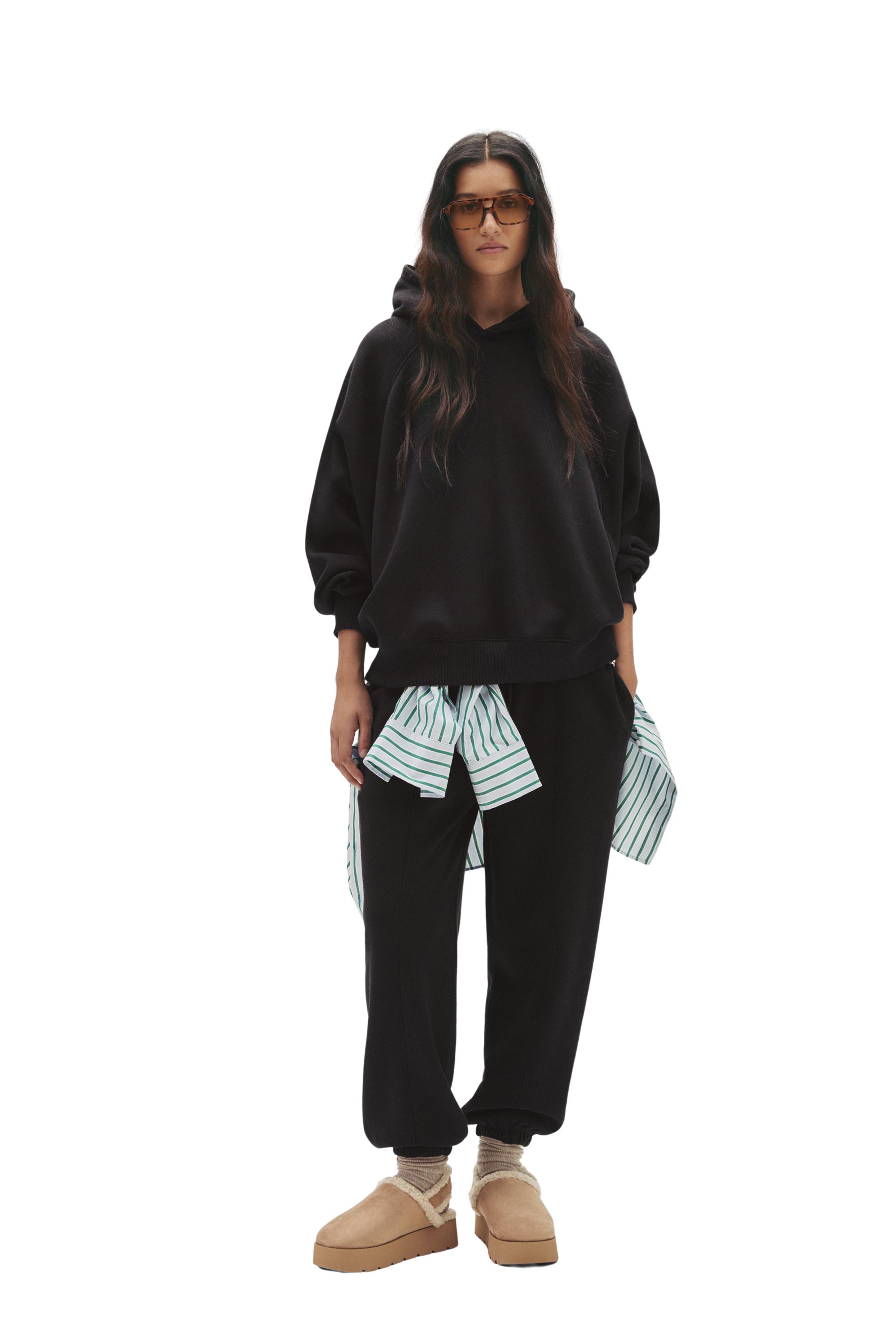 Oversize kapüşonlu sweatshirt - Görsel 23