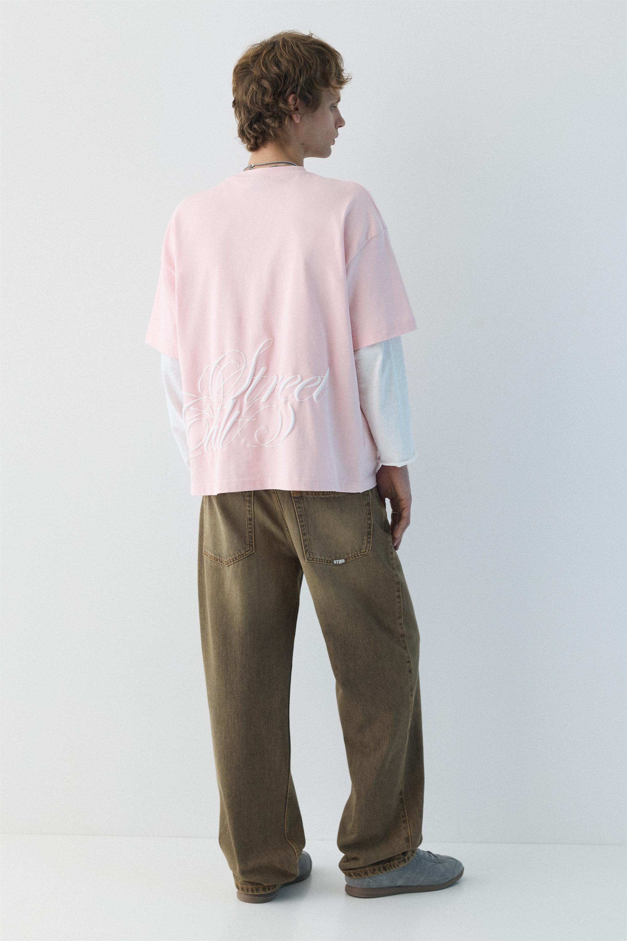 Regular straight-leg jeans — Tobacco brown