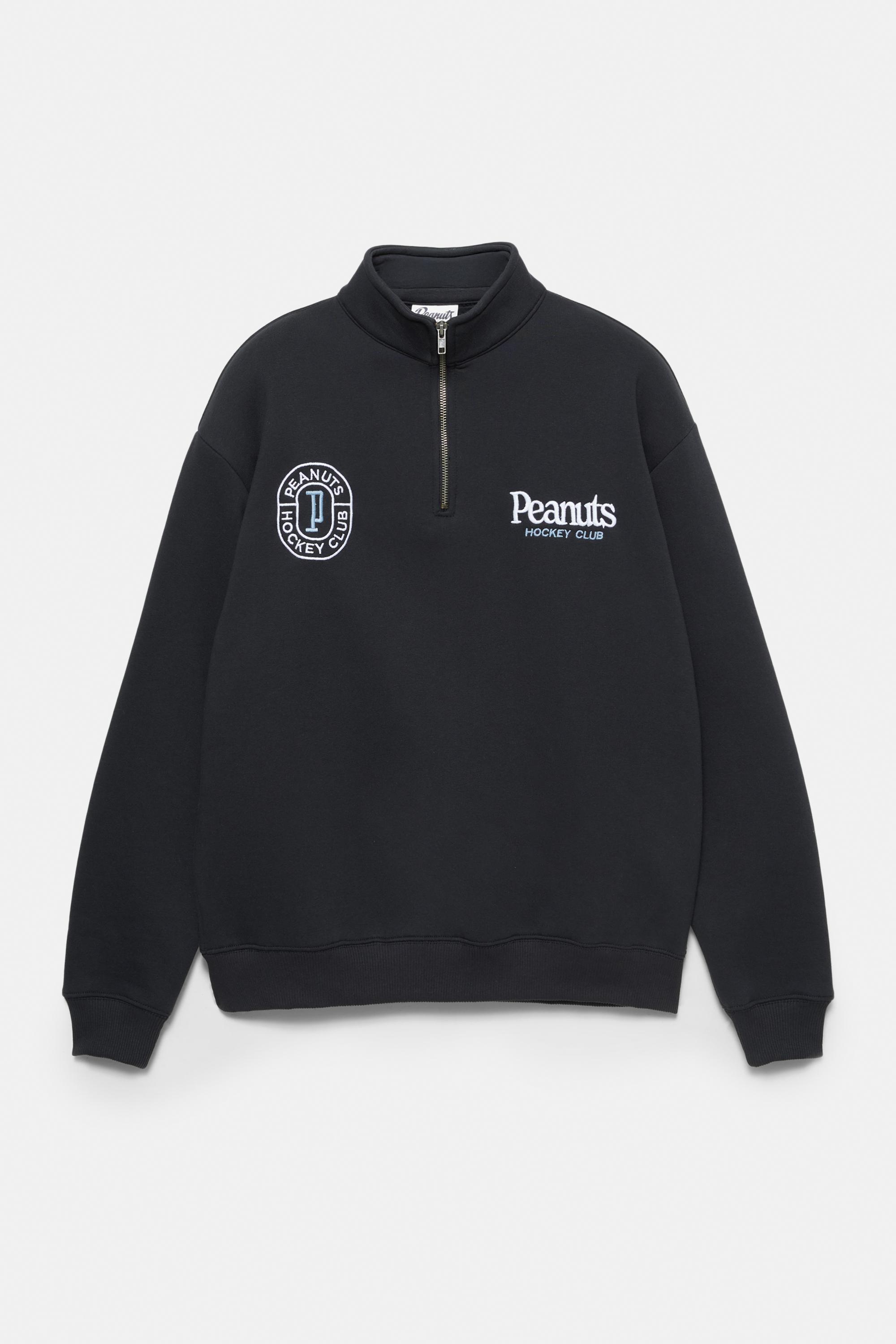 Fermuarlı dik yaka Peanuts sweatshirt - Görsel 5