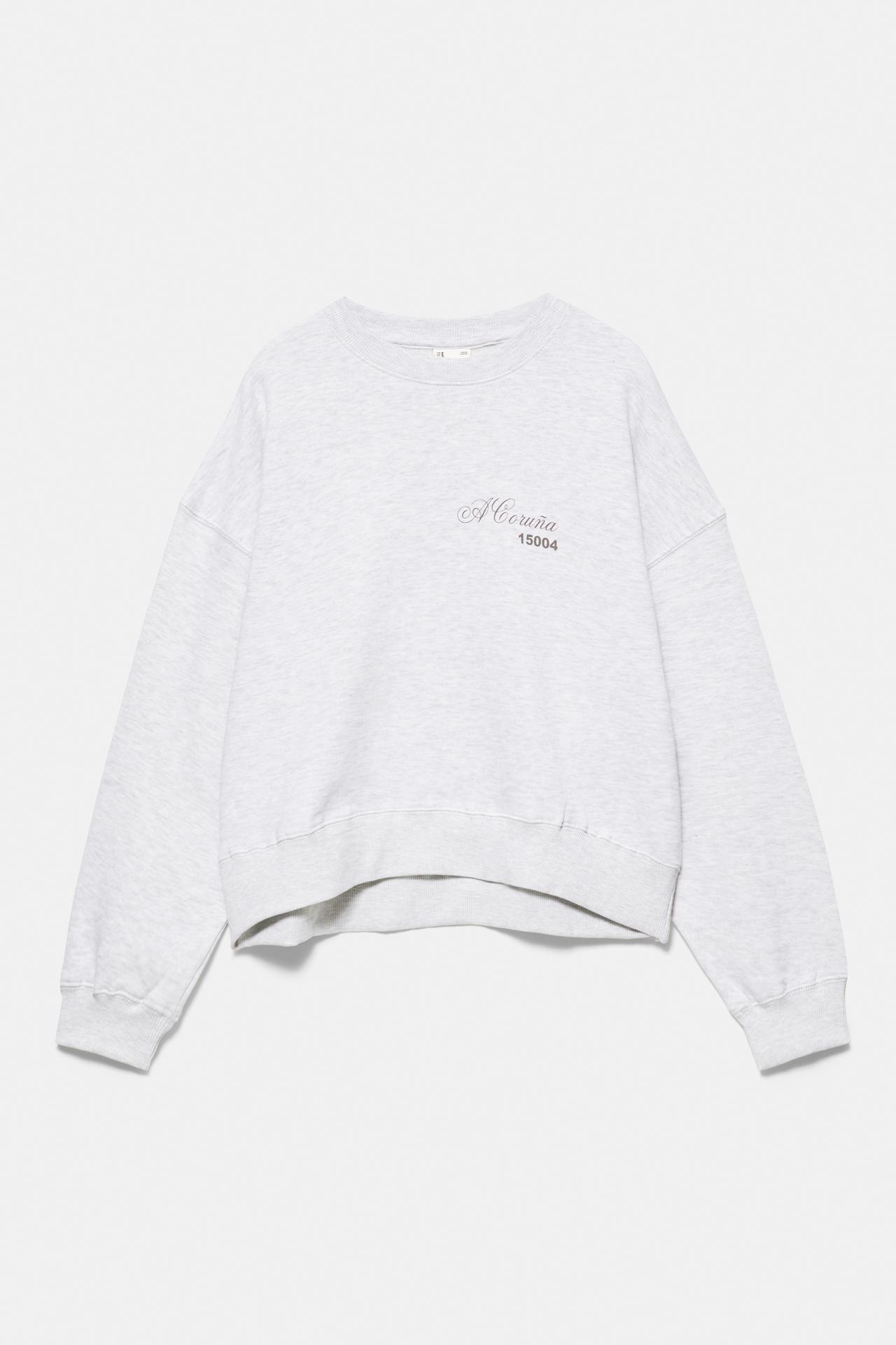 A Coruña 15004 sweatshirt — Grey marl