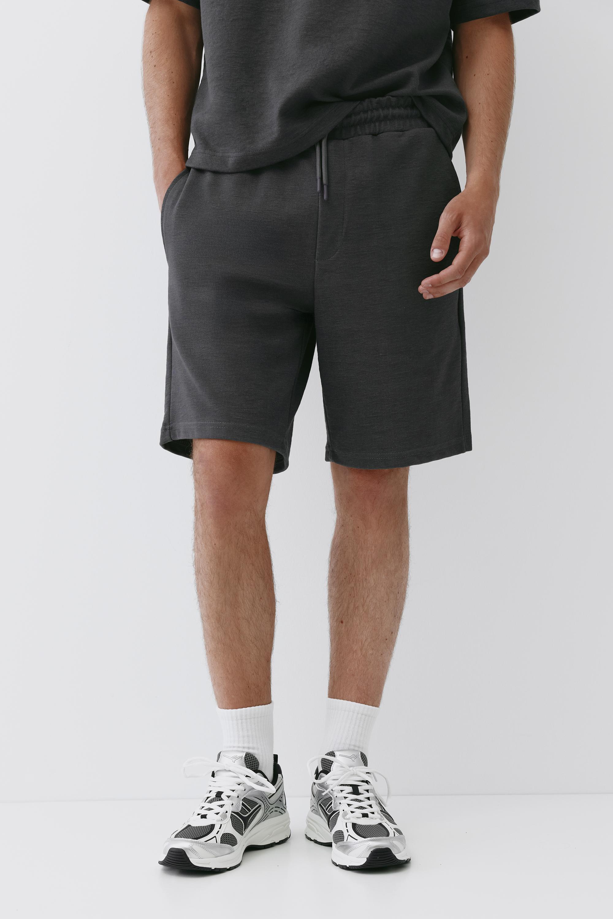 Relaxed fit Bermuda shorts — Anthracite grey