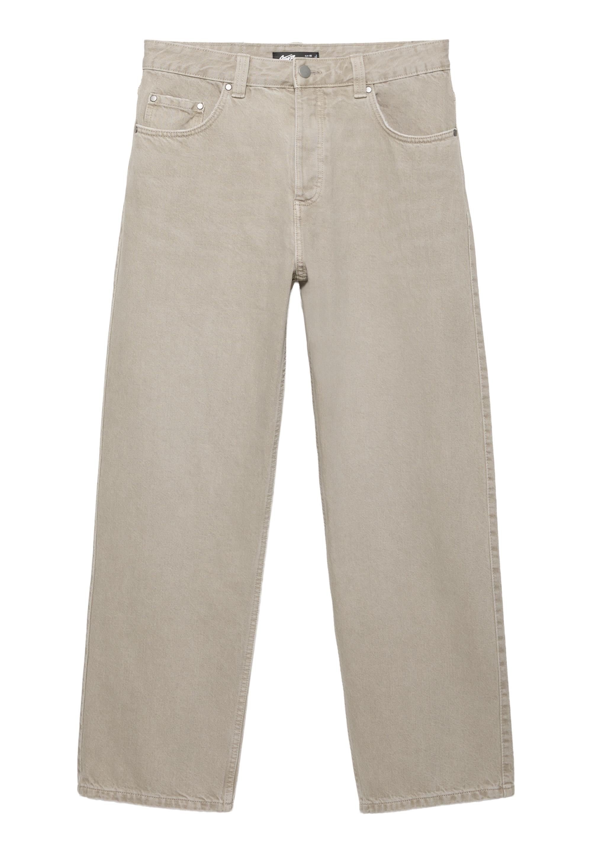 Regular straight-leg jeans — Pale grey