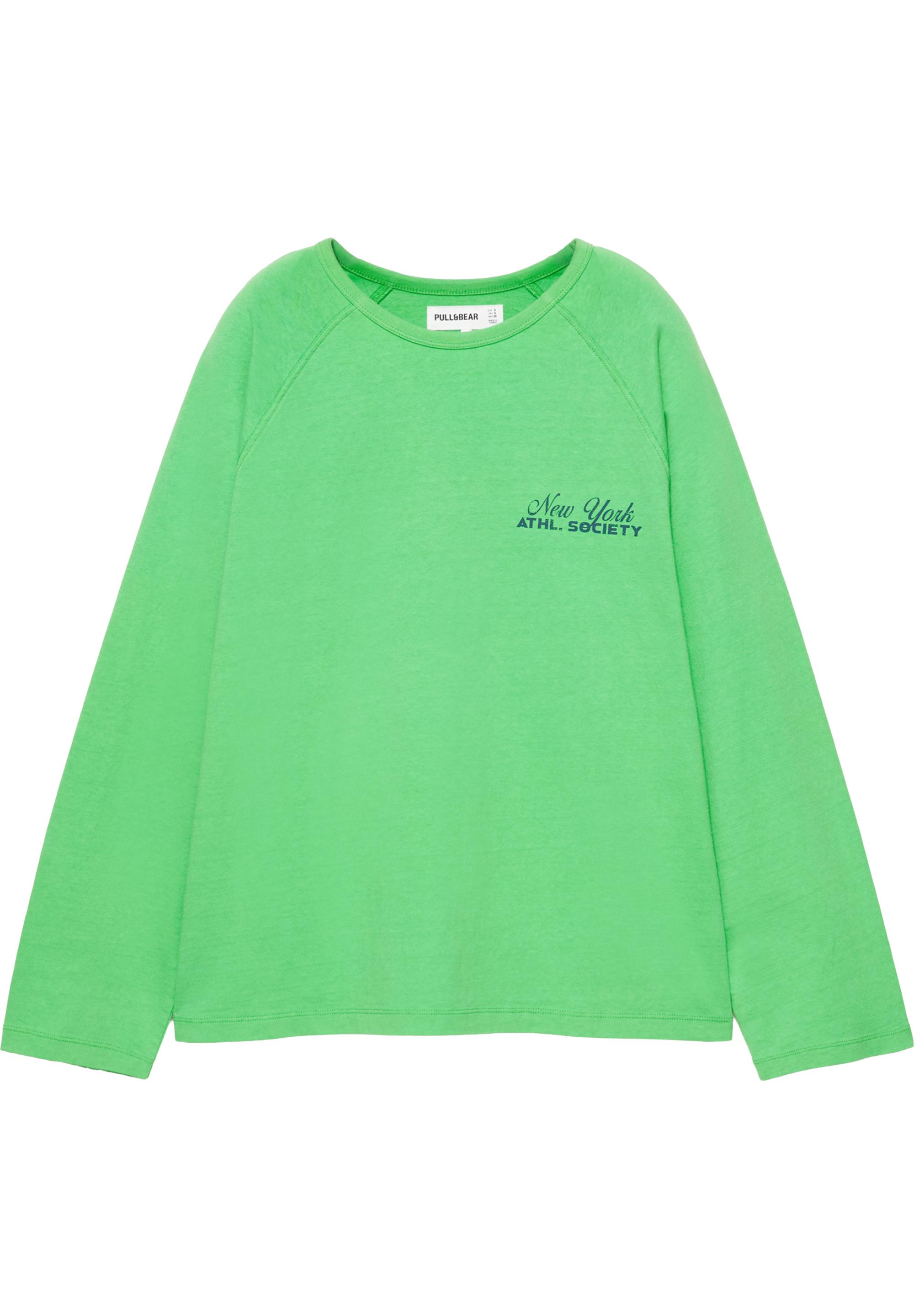 Raglan sleeve graphic T-shirt — Green