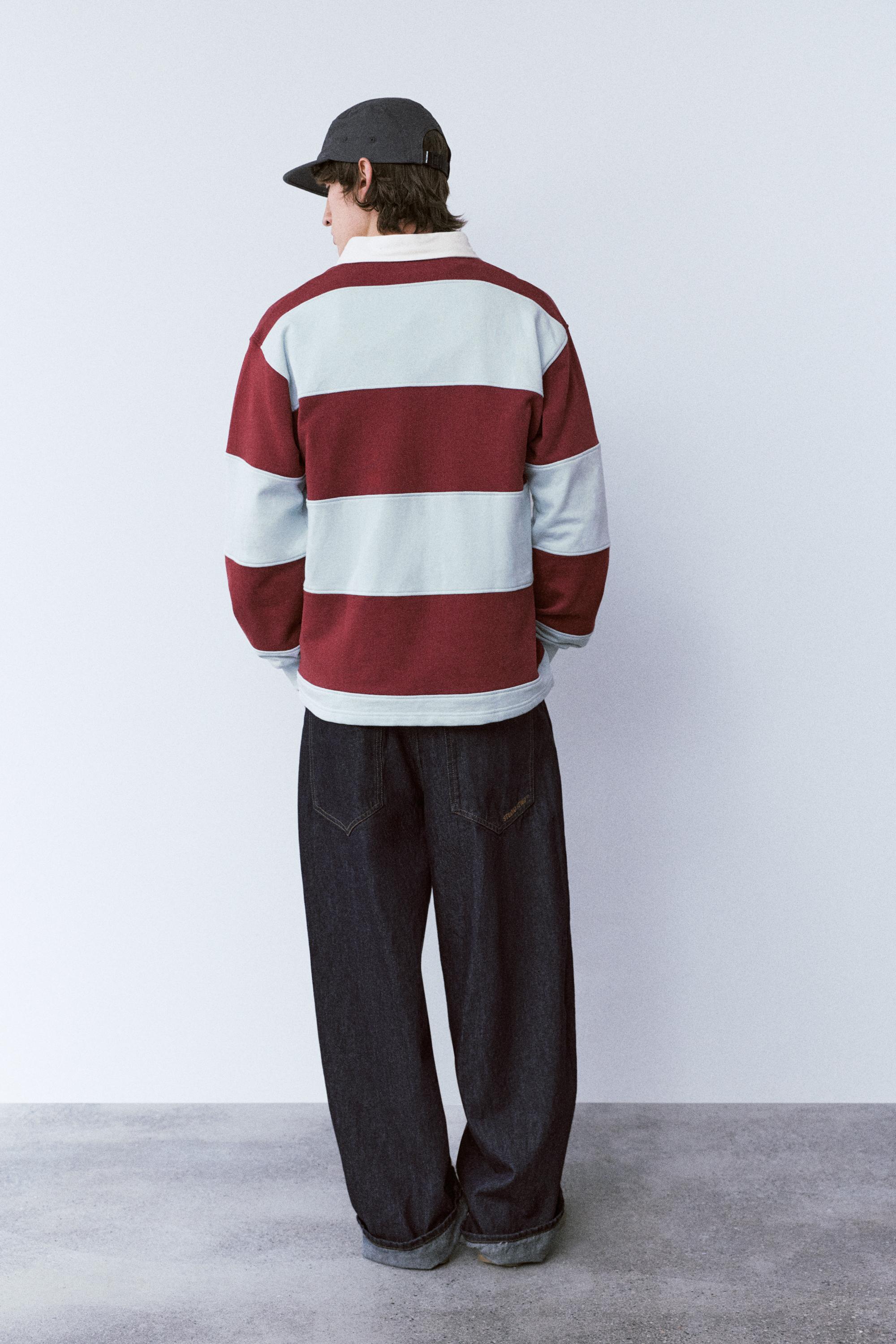 Çizgili uzun kollu polo - Görsel 18