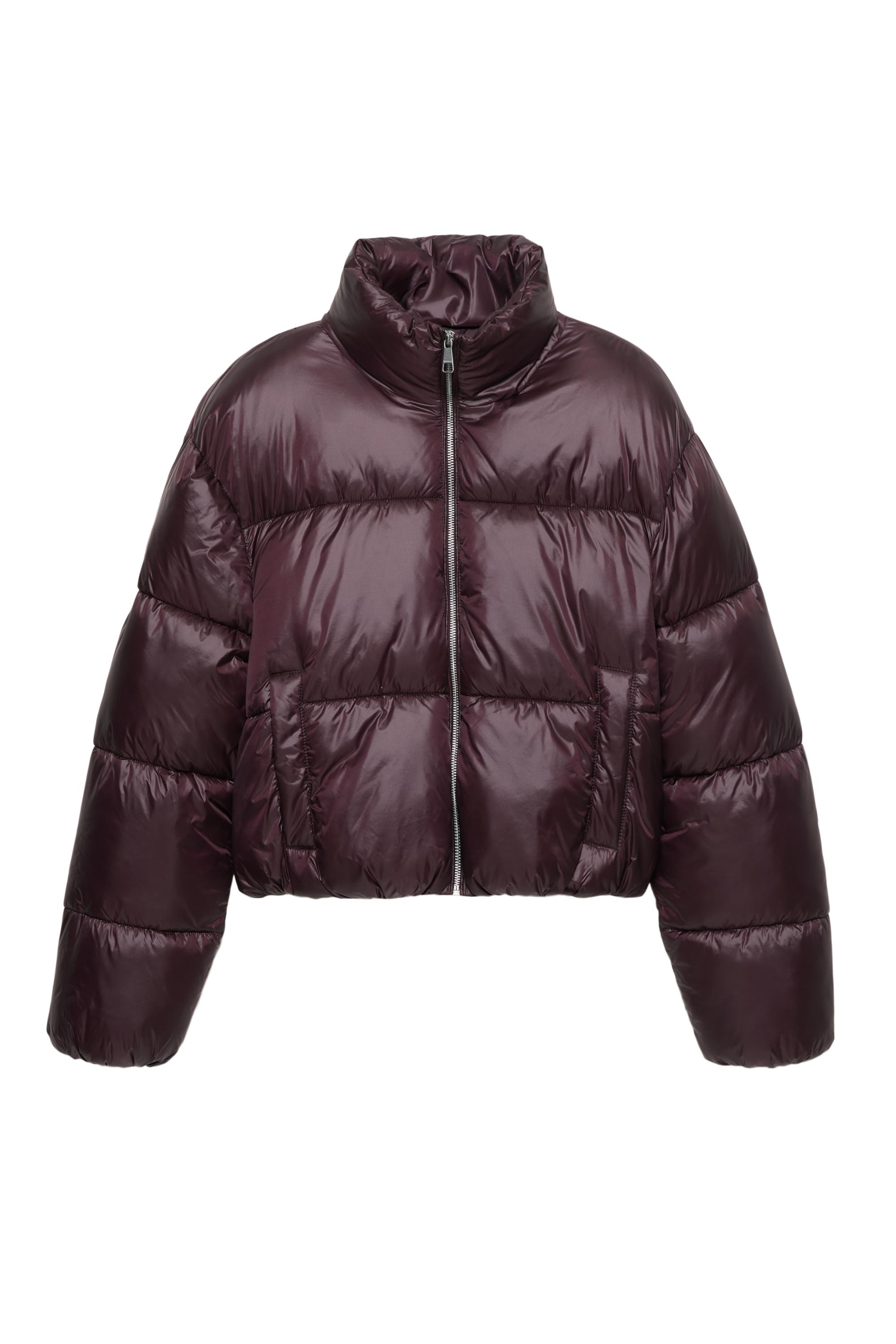 Parlak görünümlü şişme mont - Görsel 3