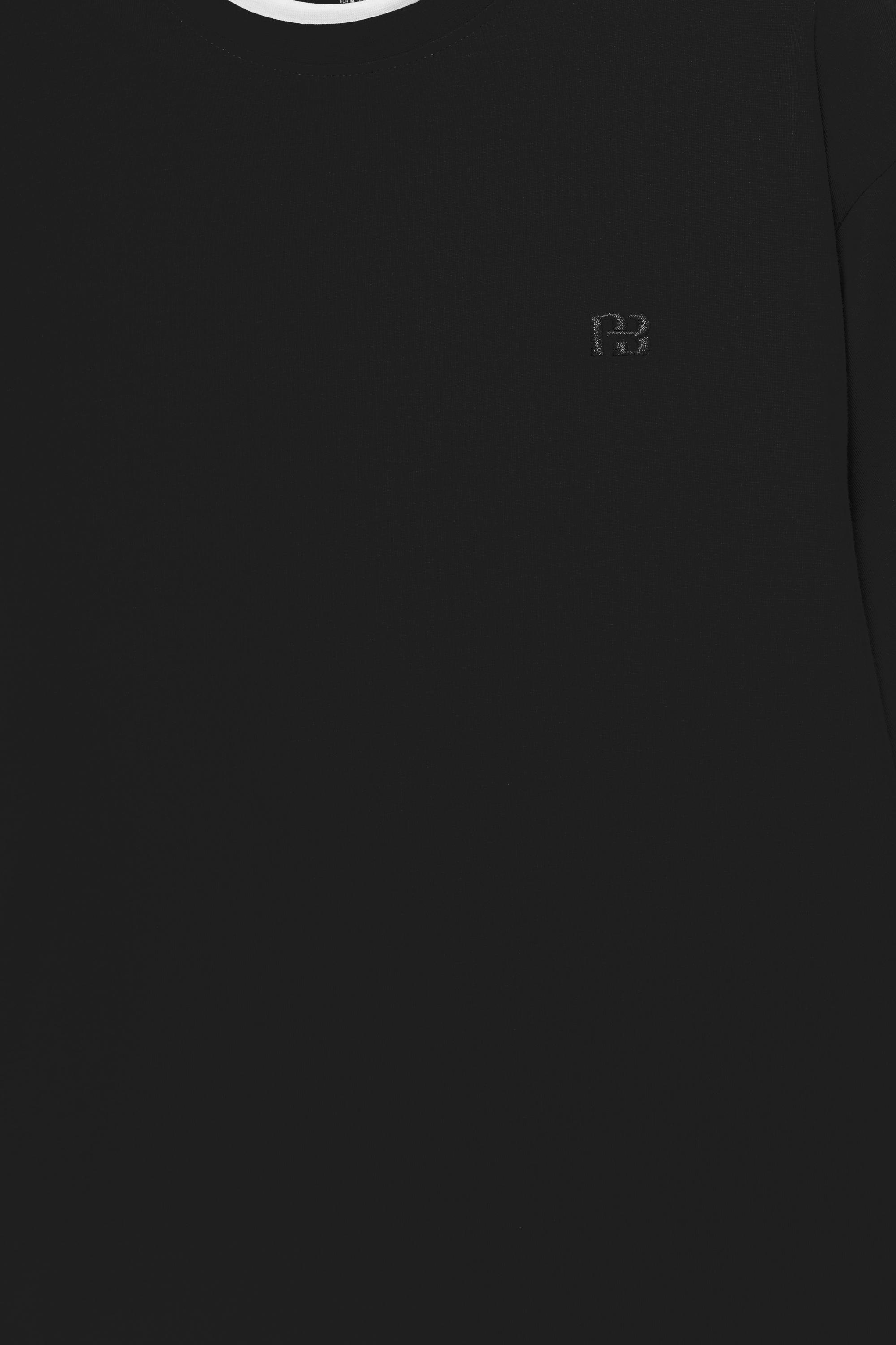 Double logo T-shirt — Black