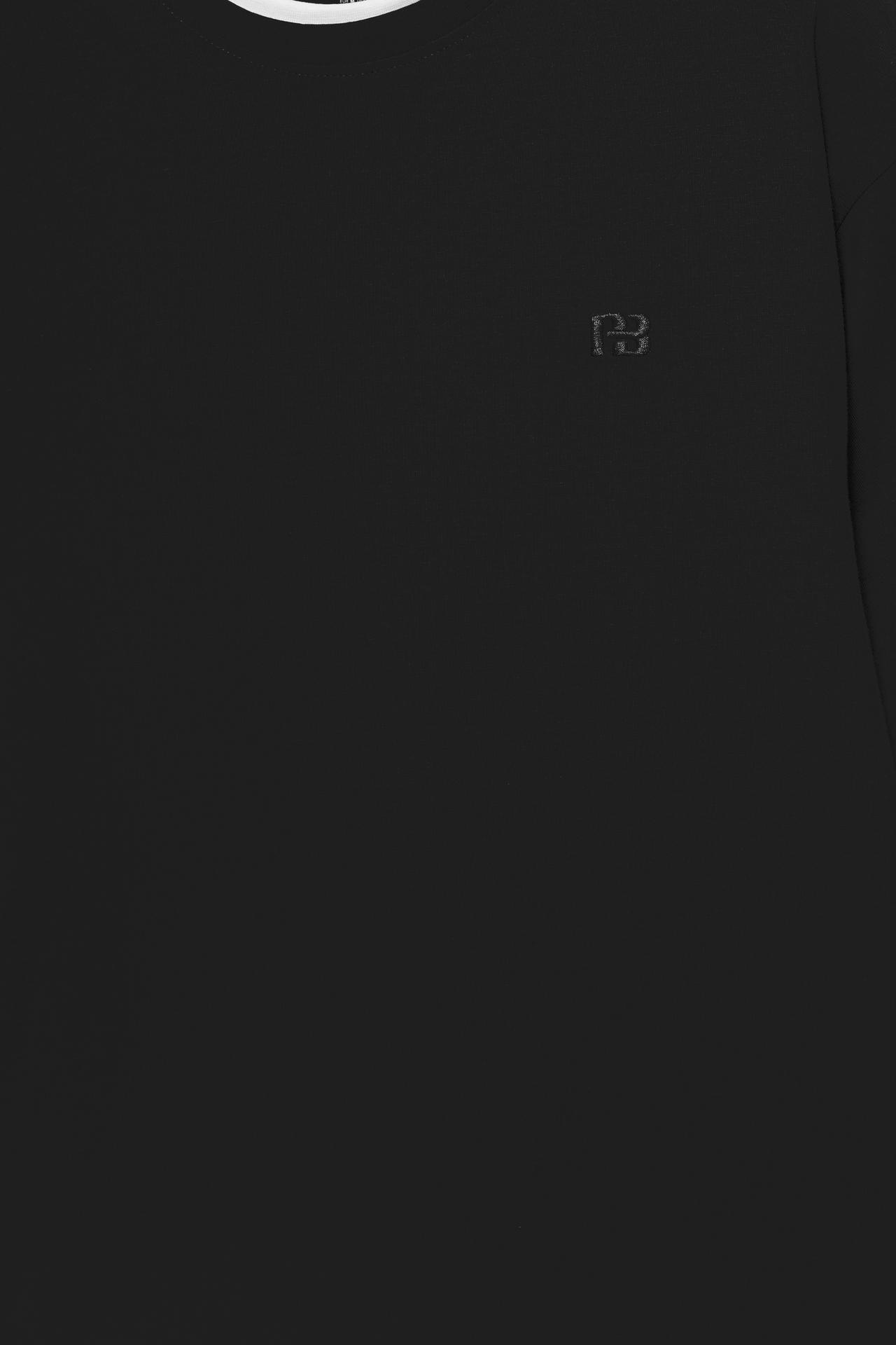Double logo T-shirt — Black