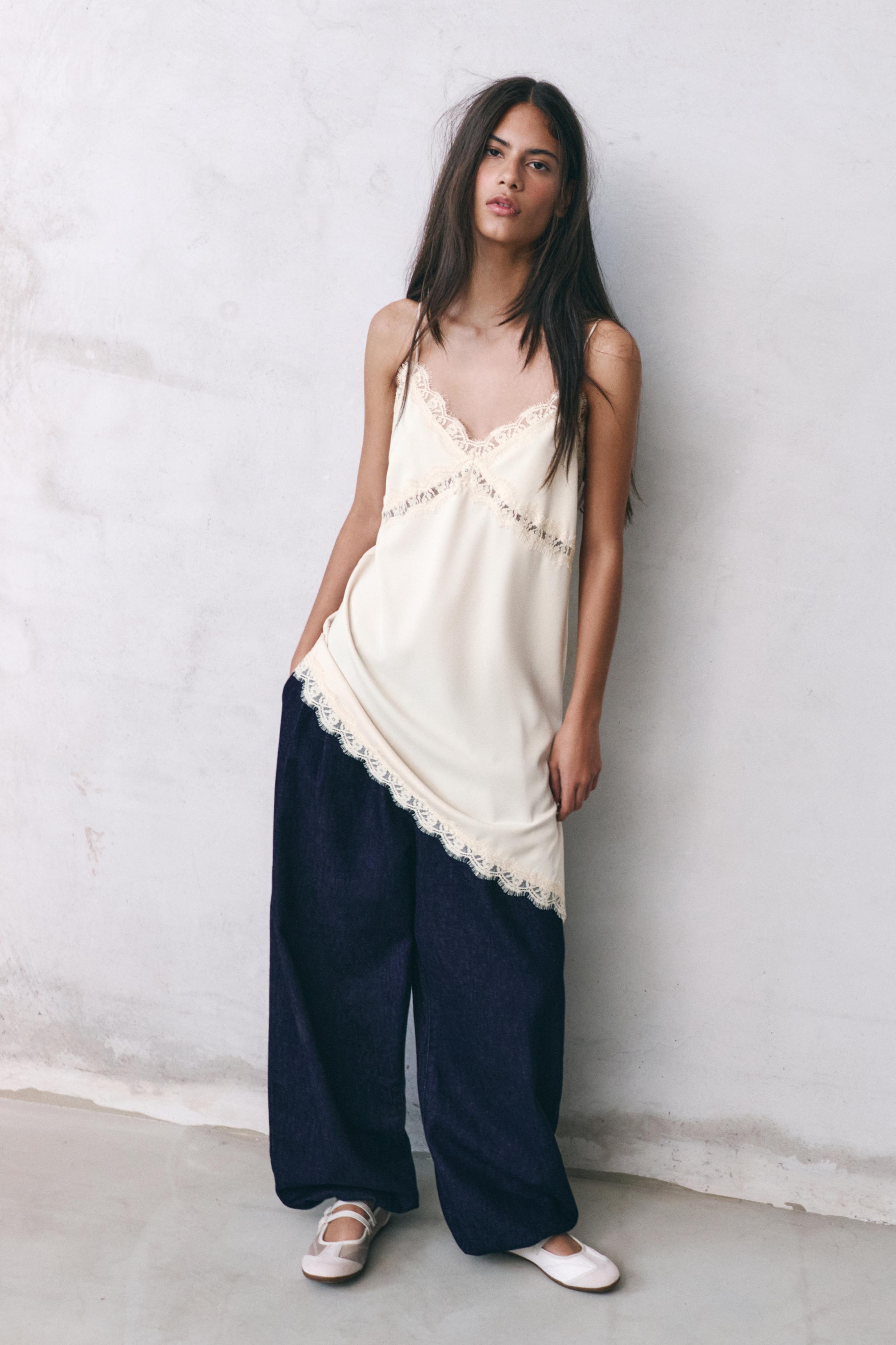 Asymmetric camisole top - Pull&Bear United States