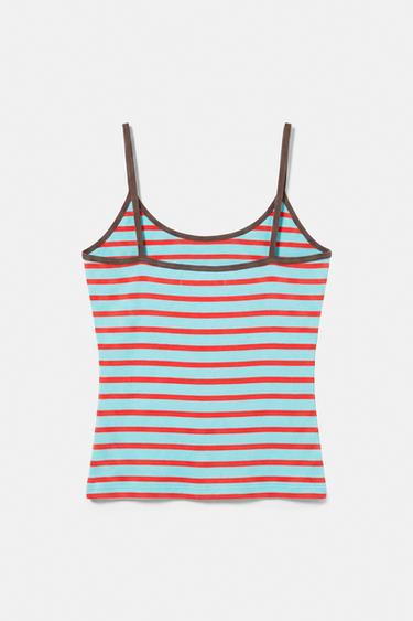 Thin strap top — Striped 5