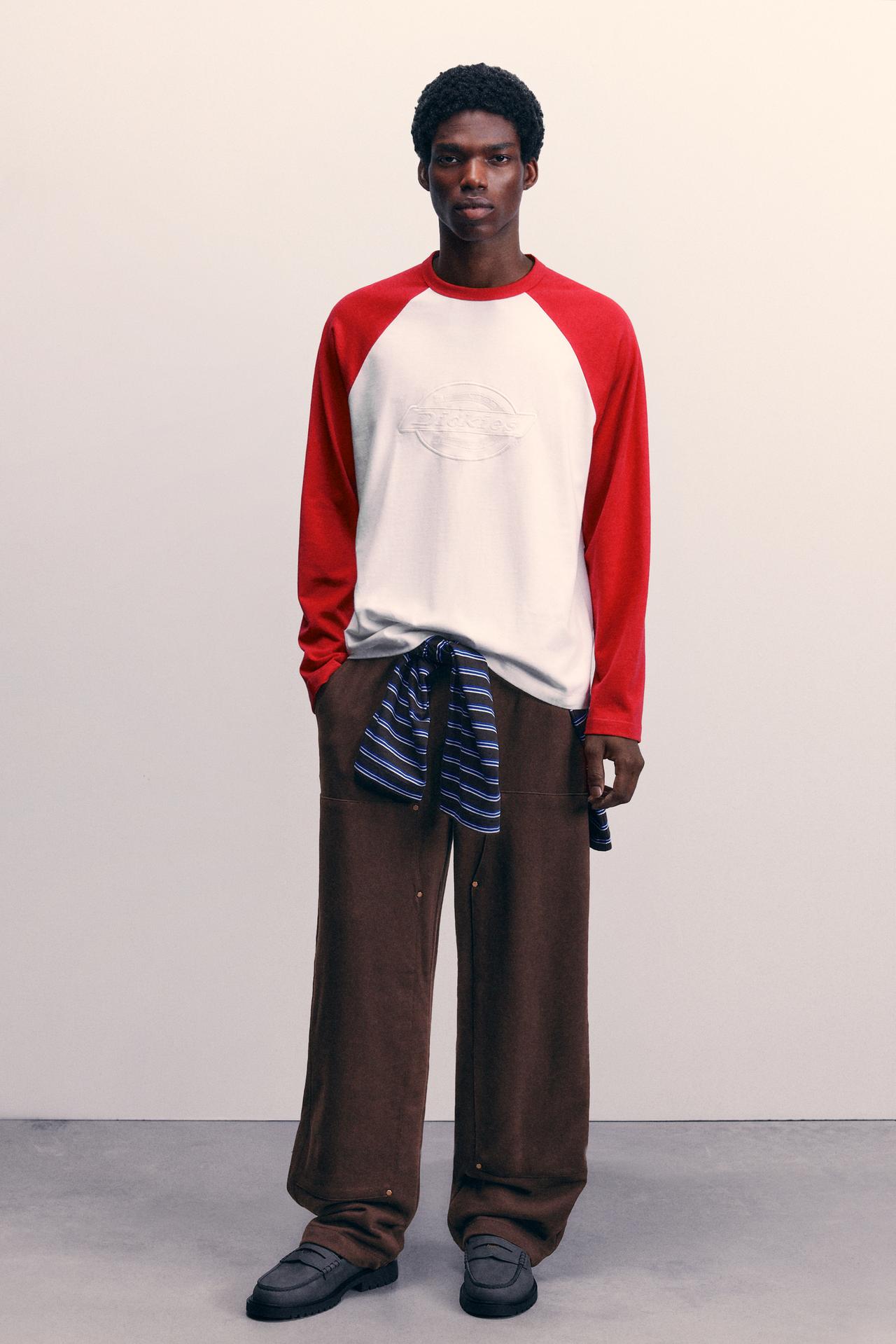 Dickies raglan sleeve T-shirt — Red