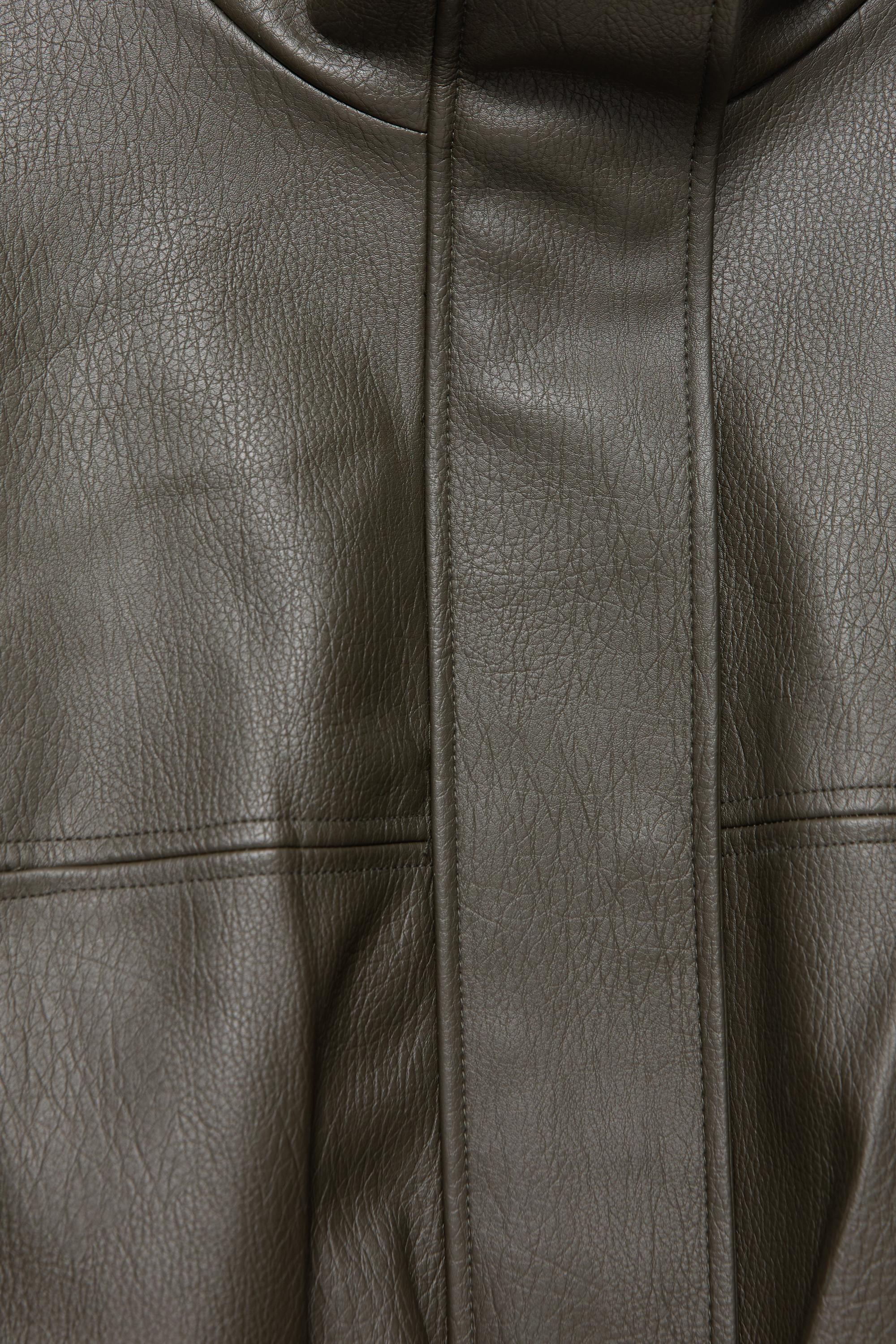 Pull&Bear Balon kesim suni deri bomber ceket